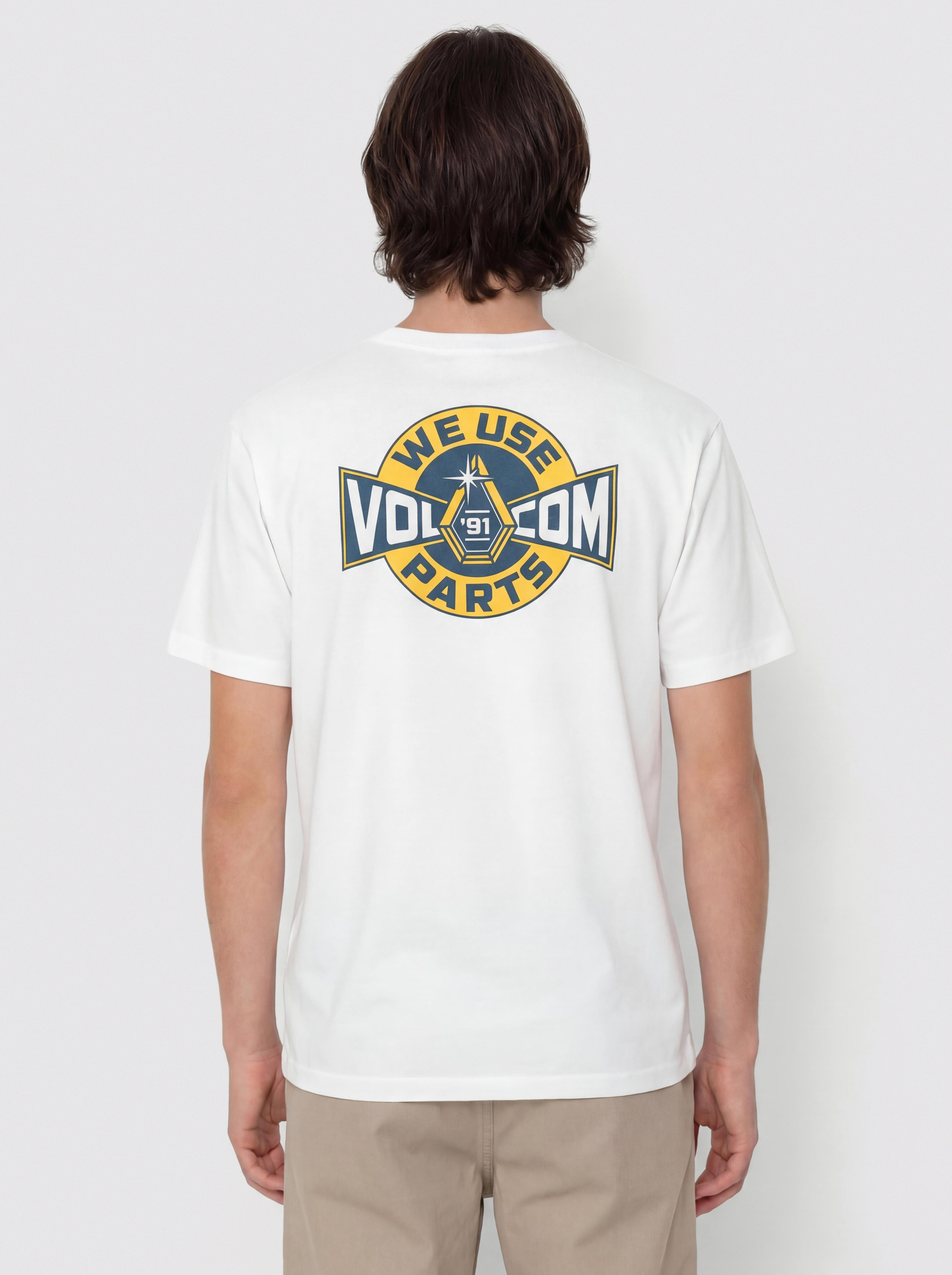 T-shirt Volcom Parted Out Pocket (white)