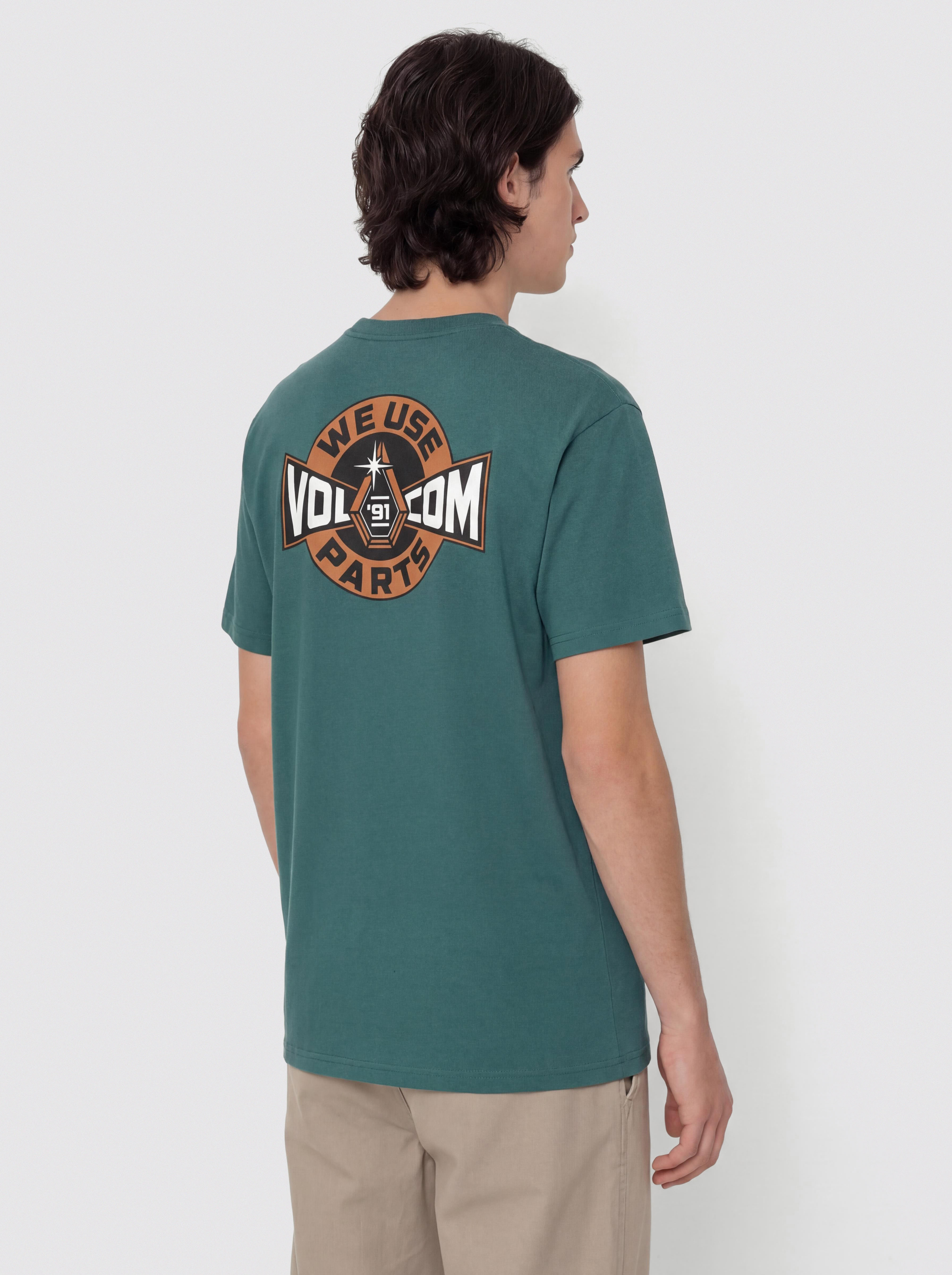 T-shirt Volcom Parted Out Pocket (rifle green)