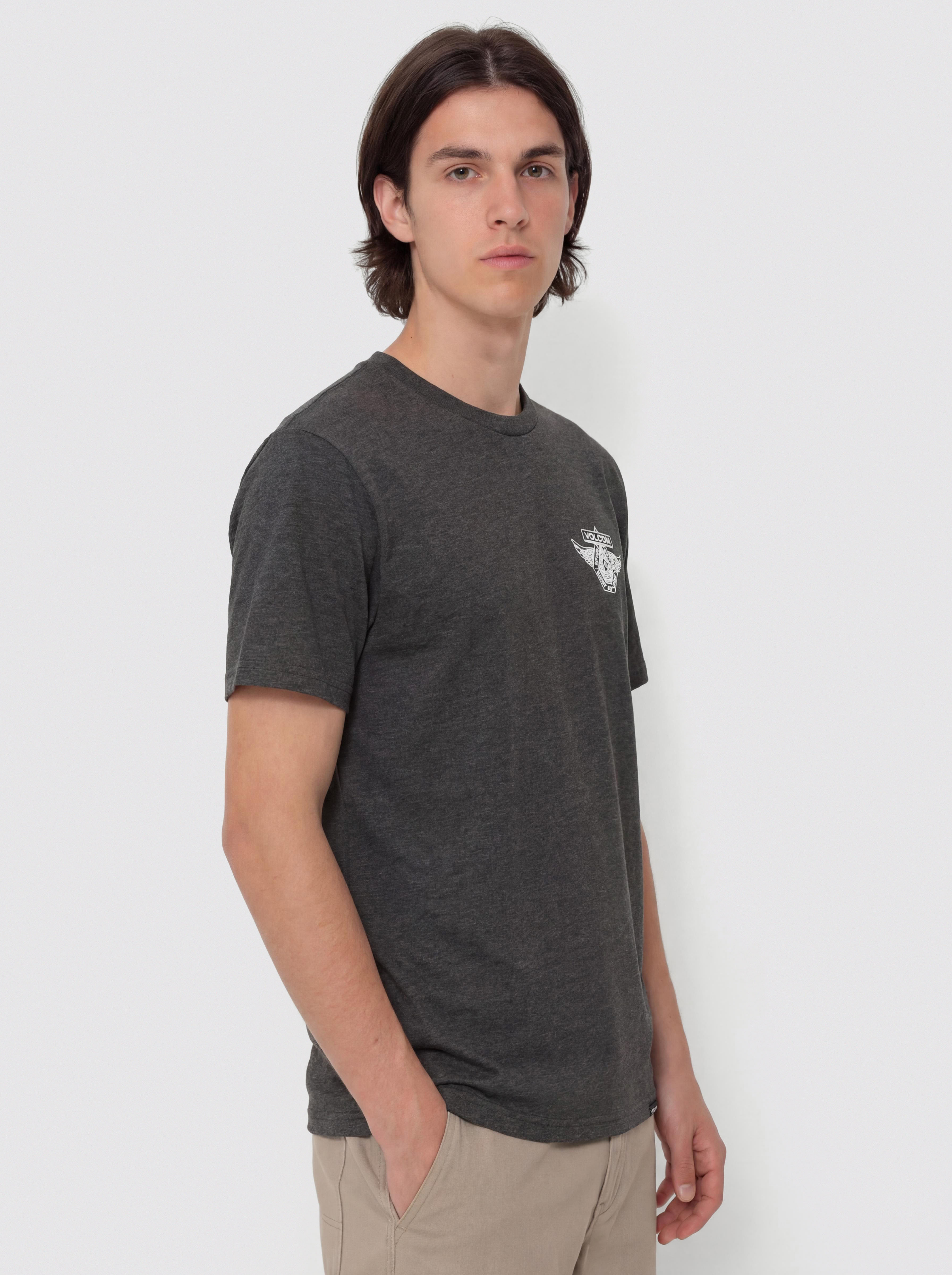T-shirt Volcom Free Wheel Hth (heather black)