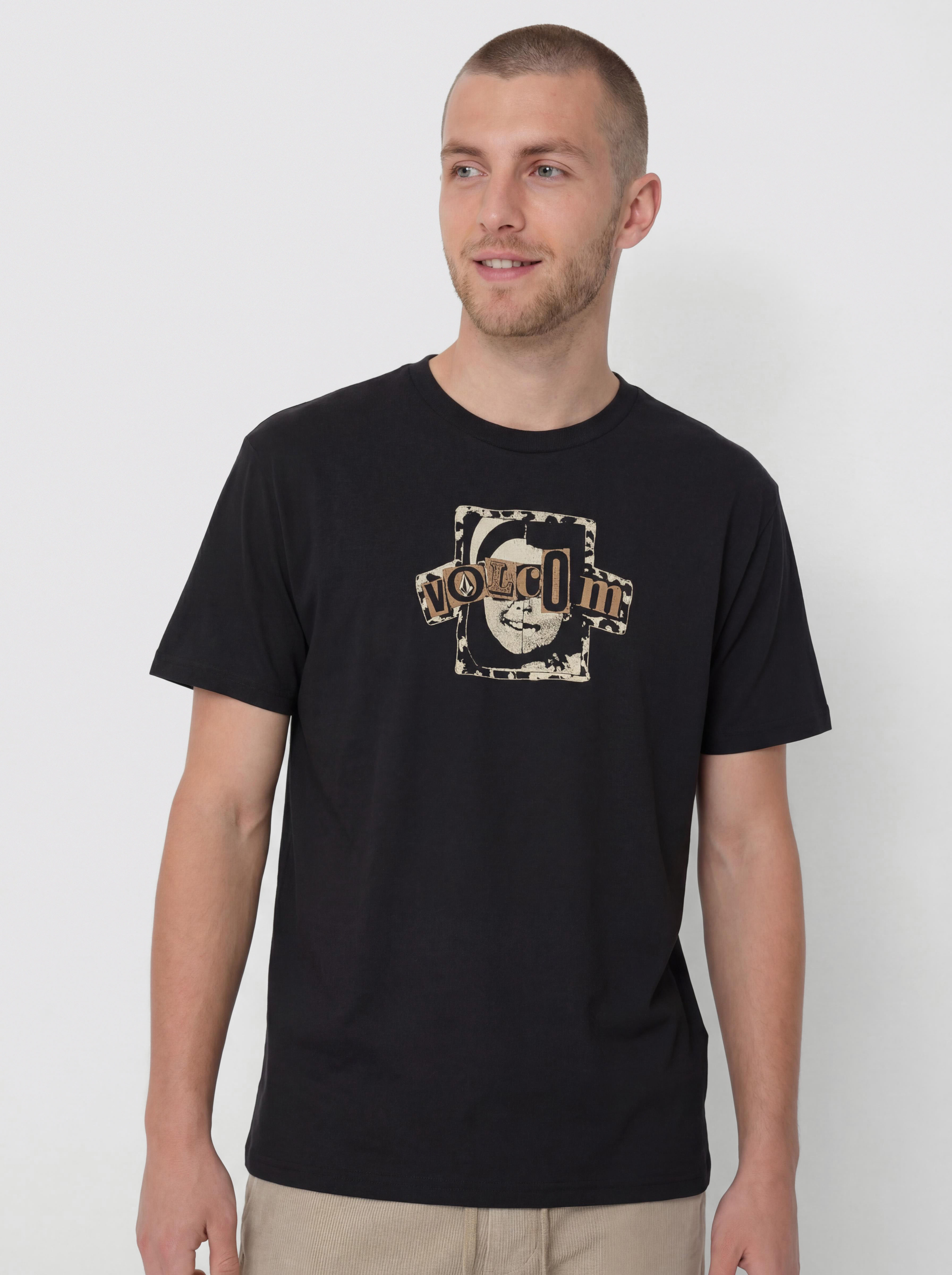 T-shirt Volcom Sneer (antique black)