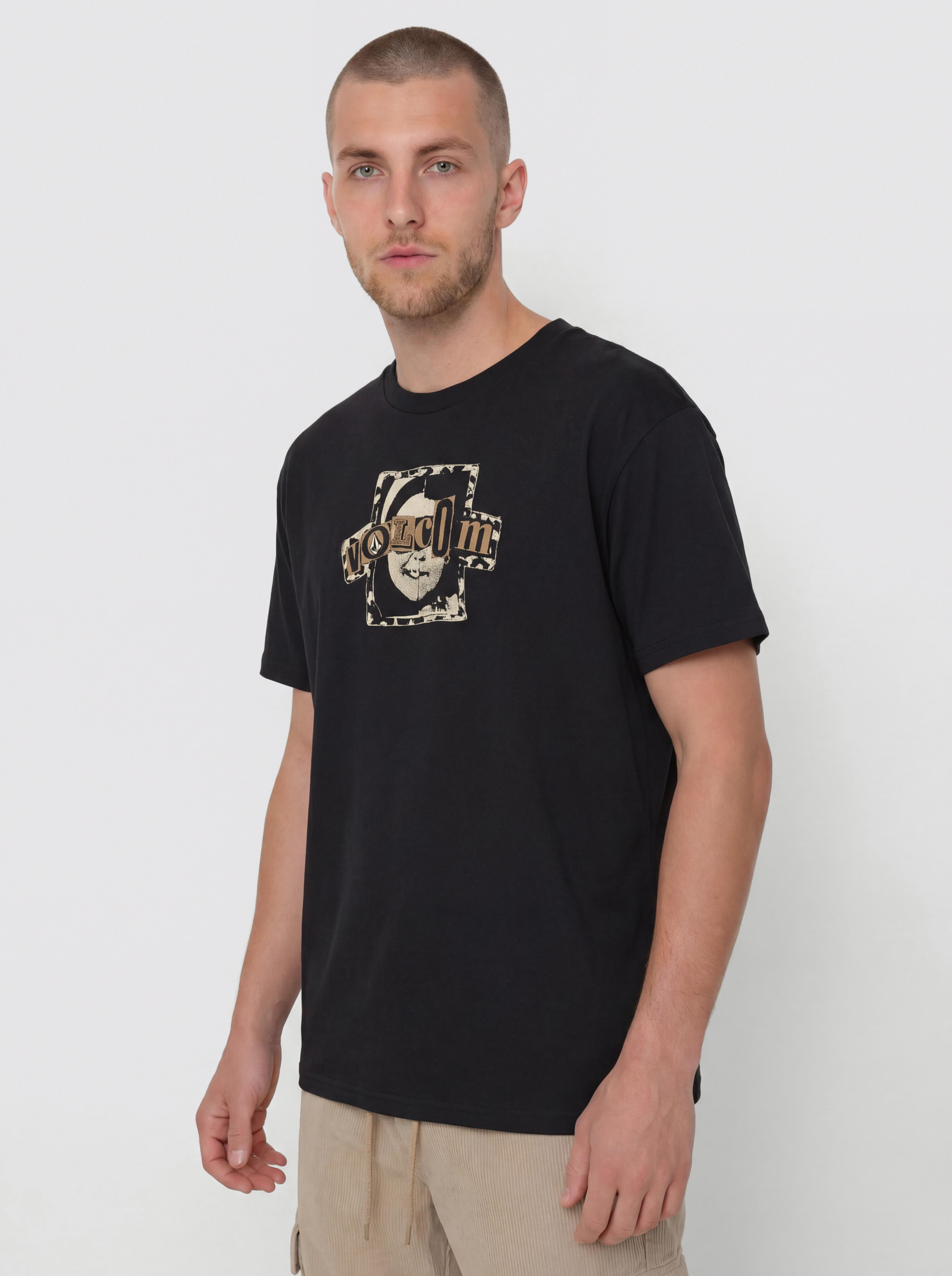 T-shirt Volcom Sneer (antique black)