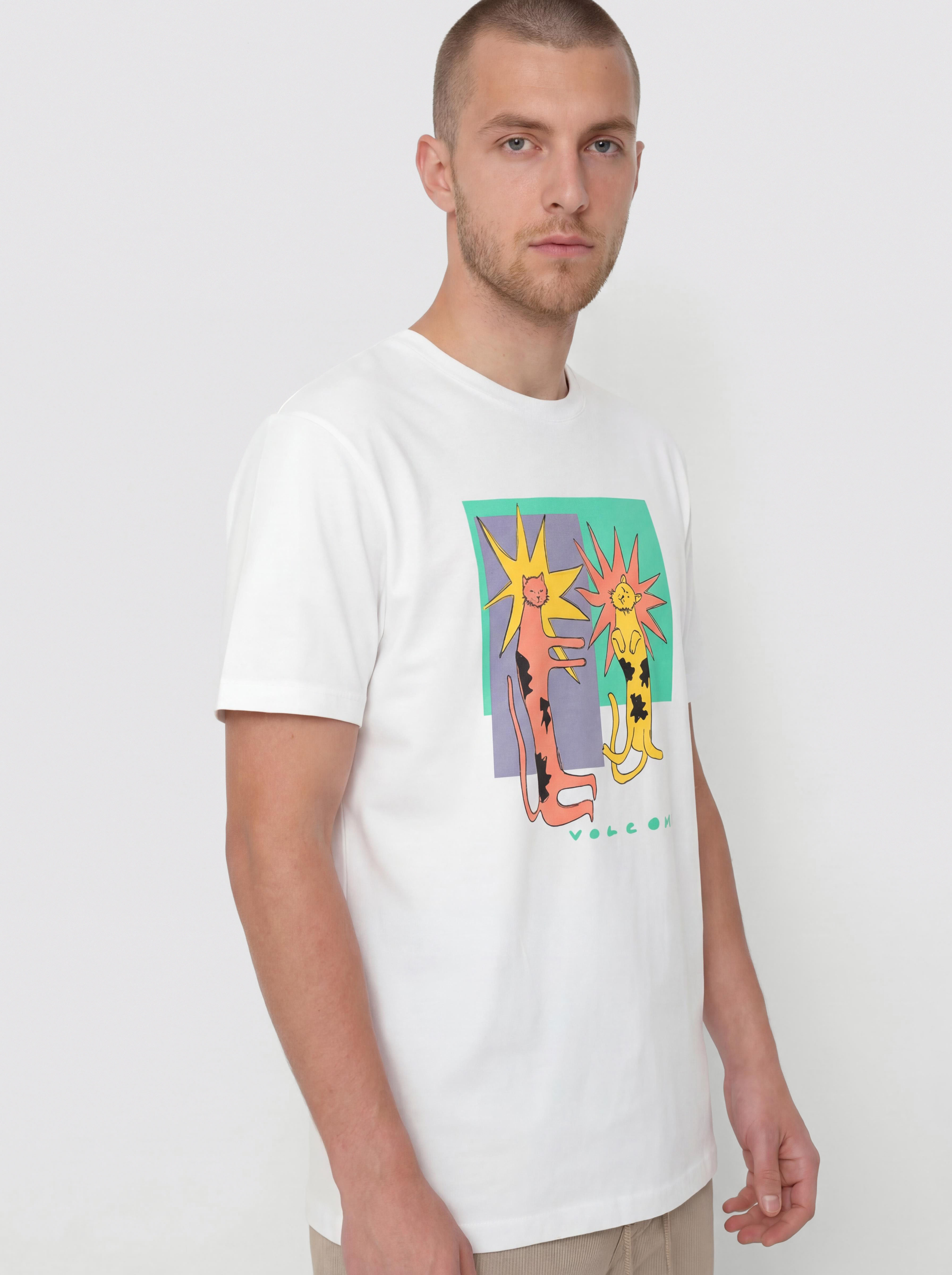 T-shirt Volcom Longo Cats Bsc (white)