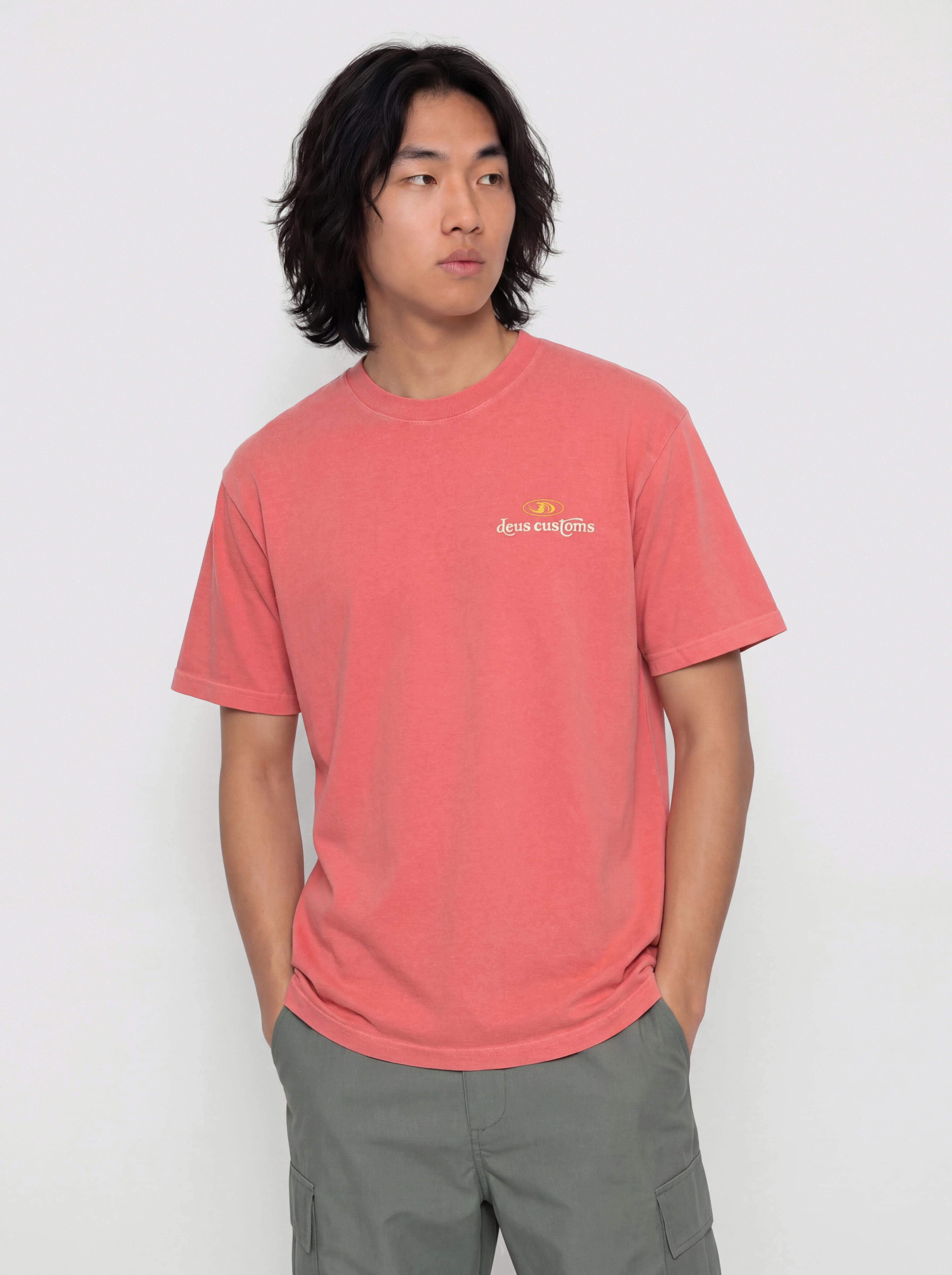 T-shirt Deus Ex Machina Out Of Reach (melon red)