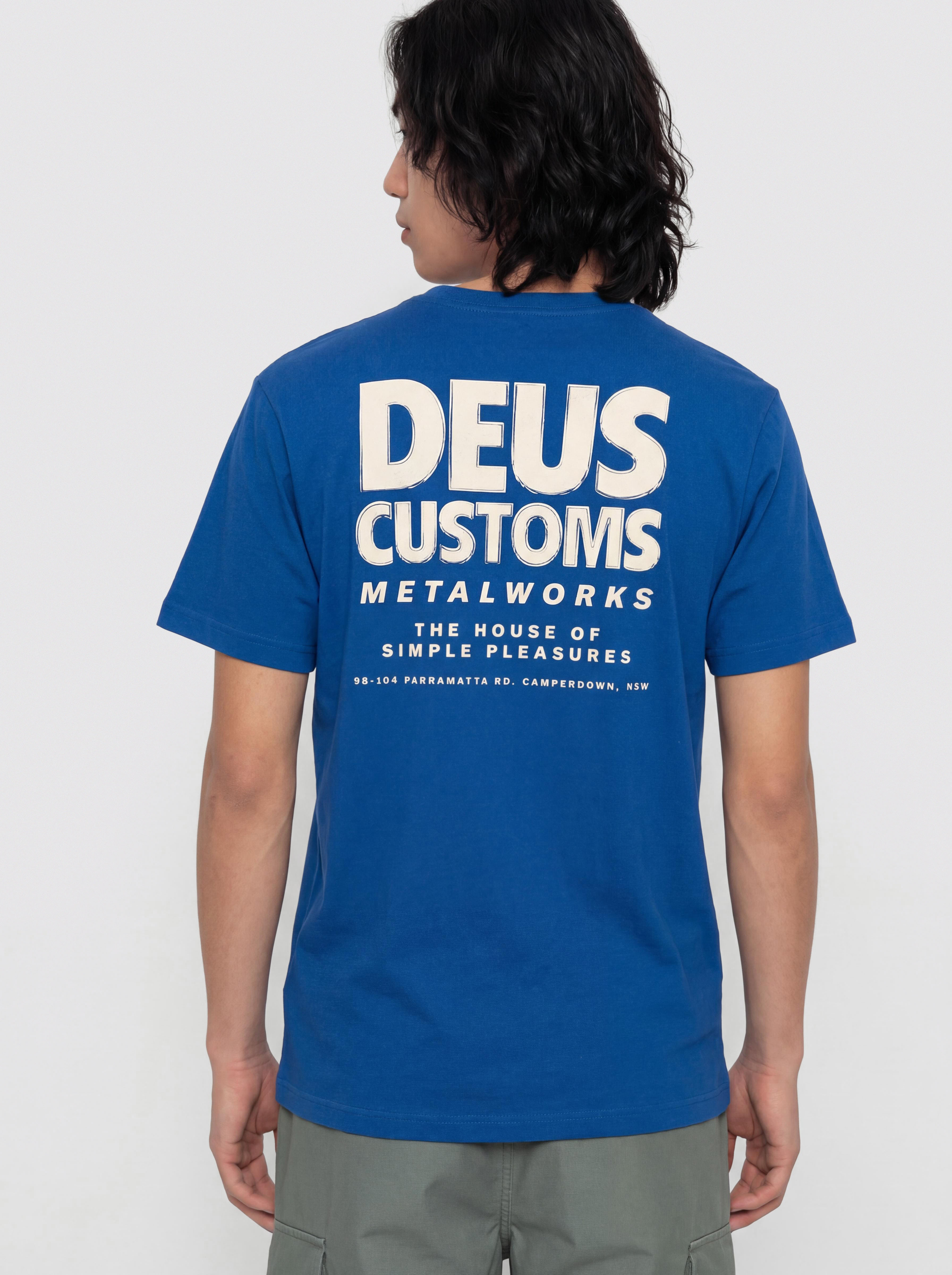 T-shirt Deus Ex Machina Chromium (classic blue)