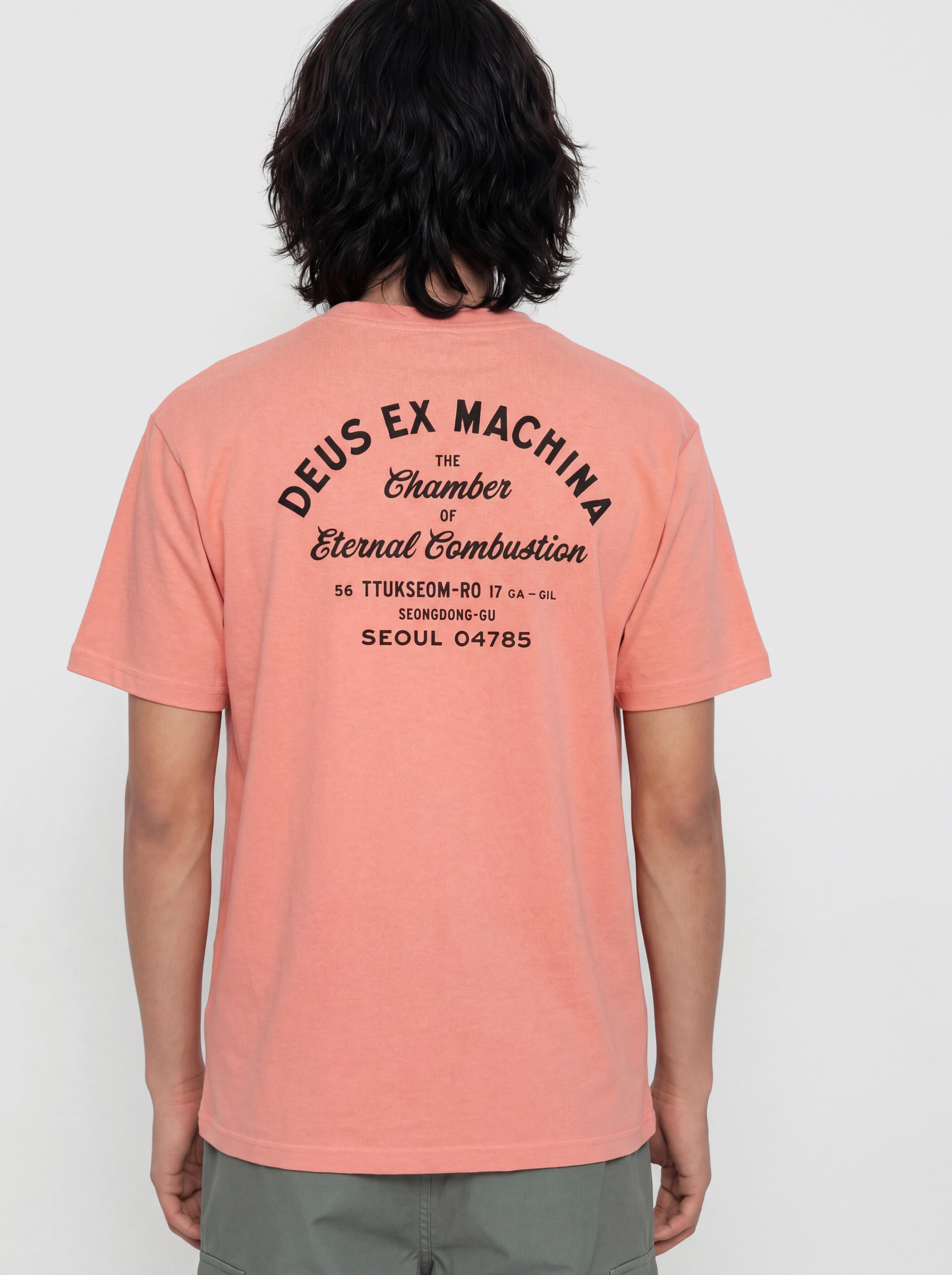 T-shirt Deus Ex Machina Seoul Sign (lobster bisque pink)
