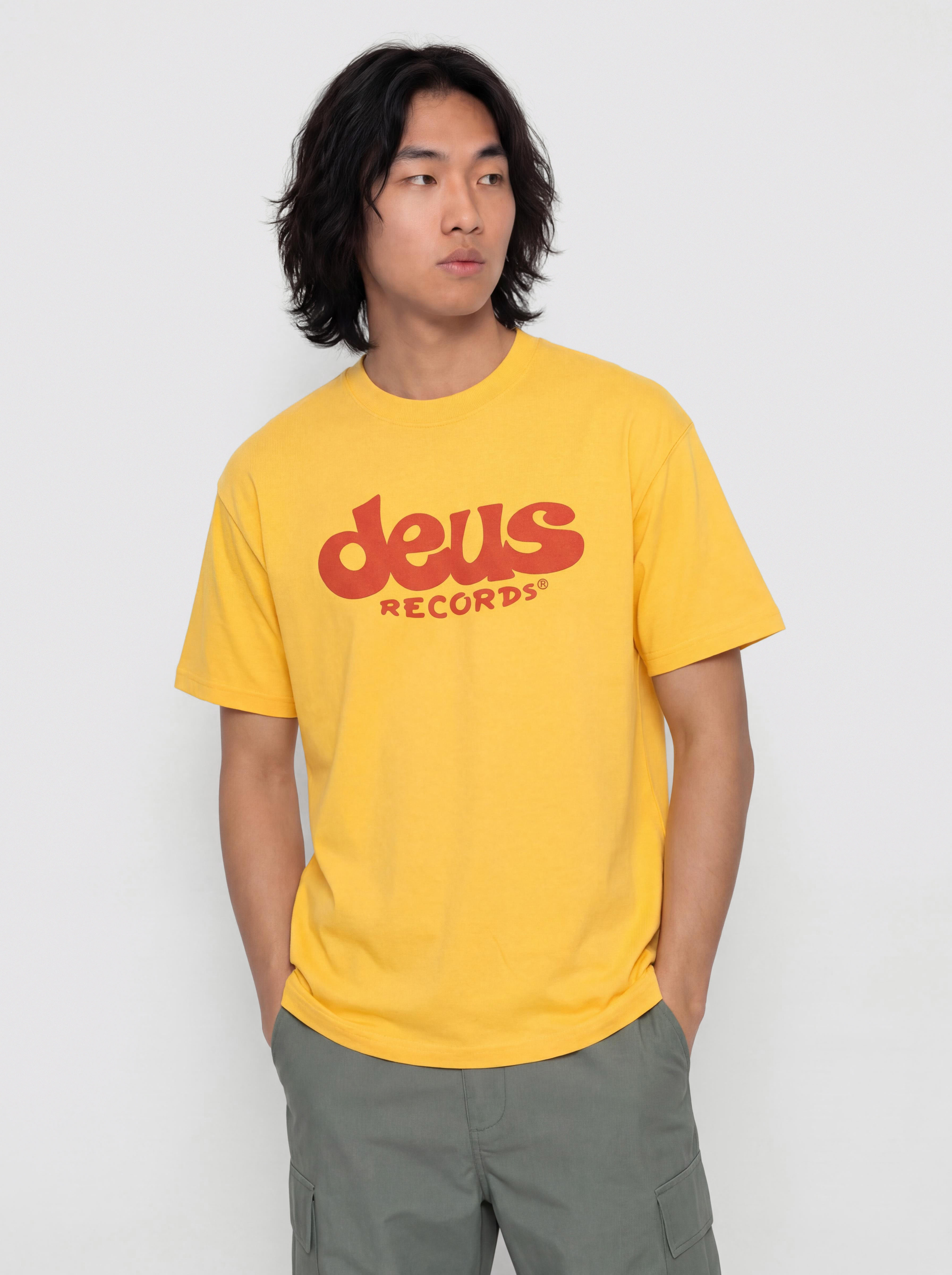 T-shirt Deus Ex Machina Smile (citrus yellow)