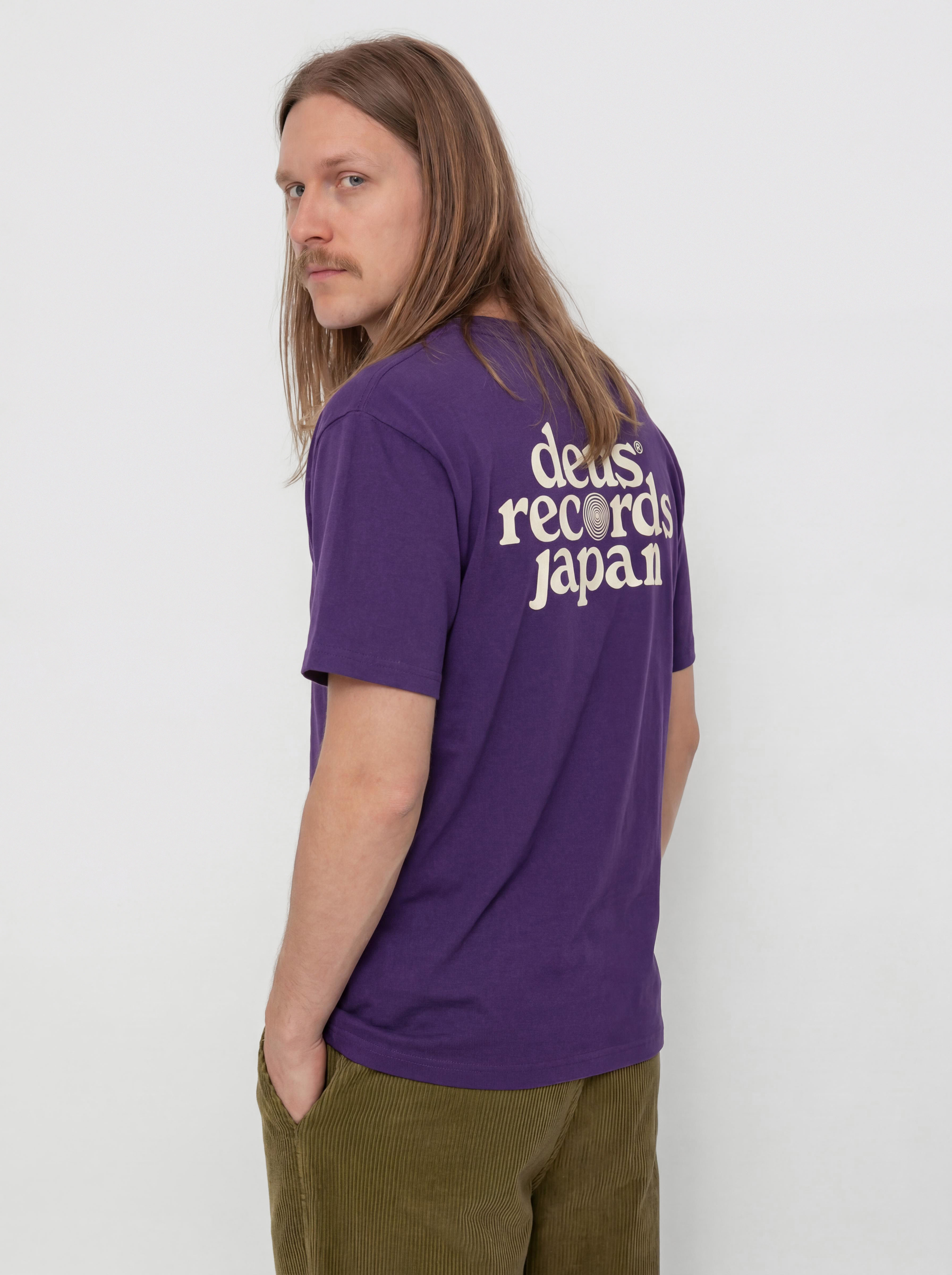 T-shirt Deus Ex Machina Strata (violet indigo)