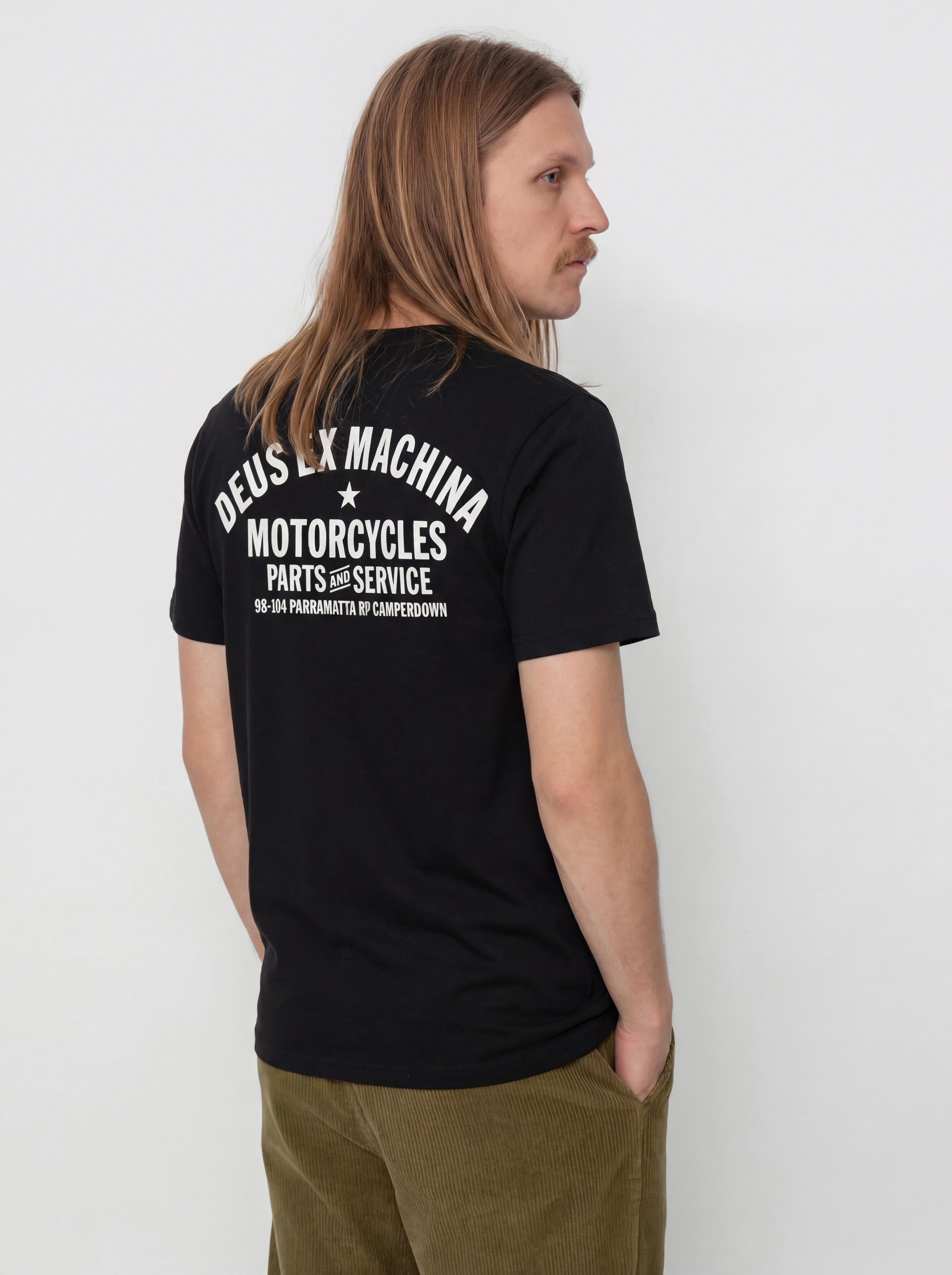 T-shirt Deus Ex Machina Camperdown Address (black)