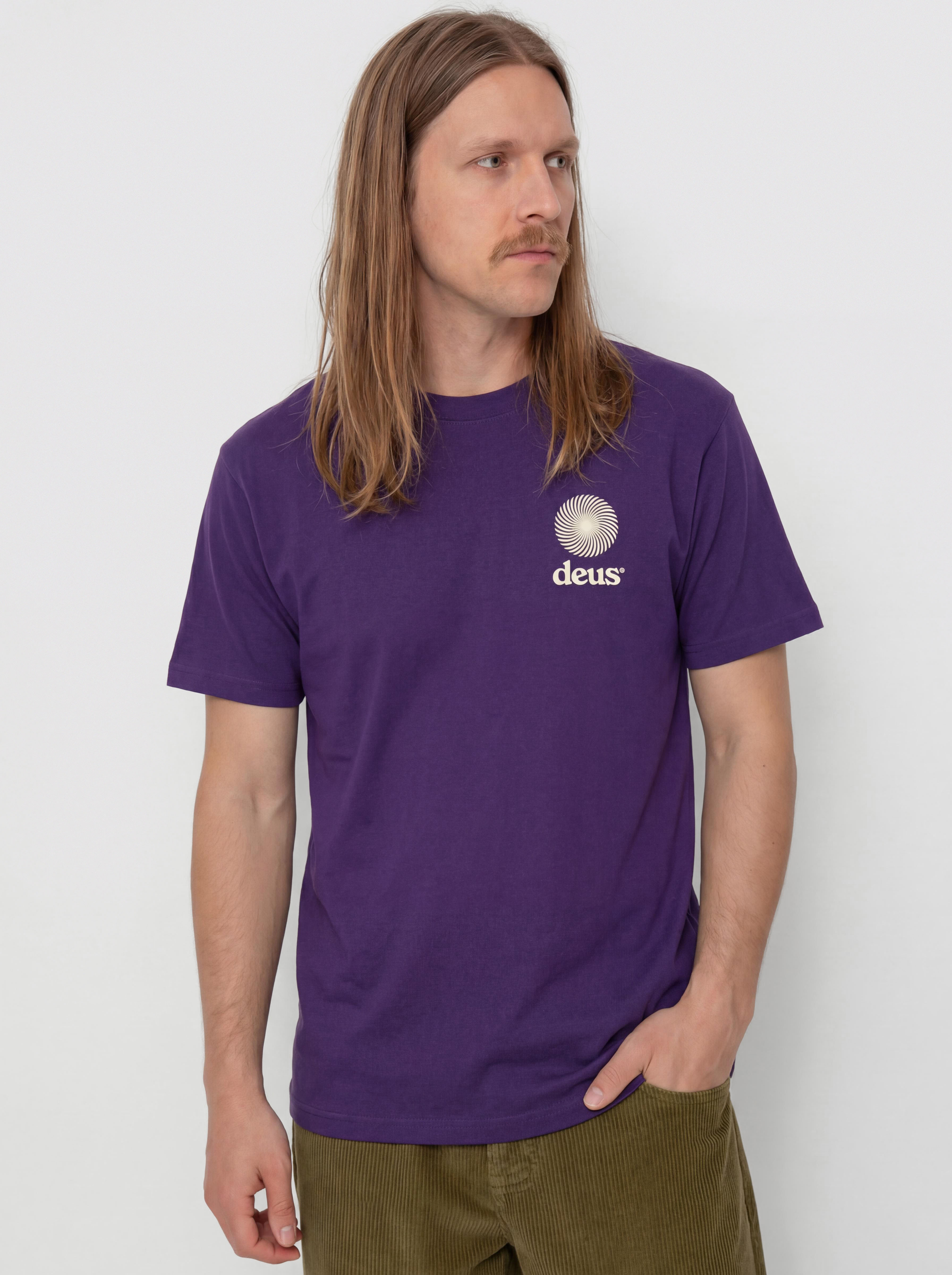 T-shirt Deus Ex Machina Strata (violet indigo)