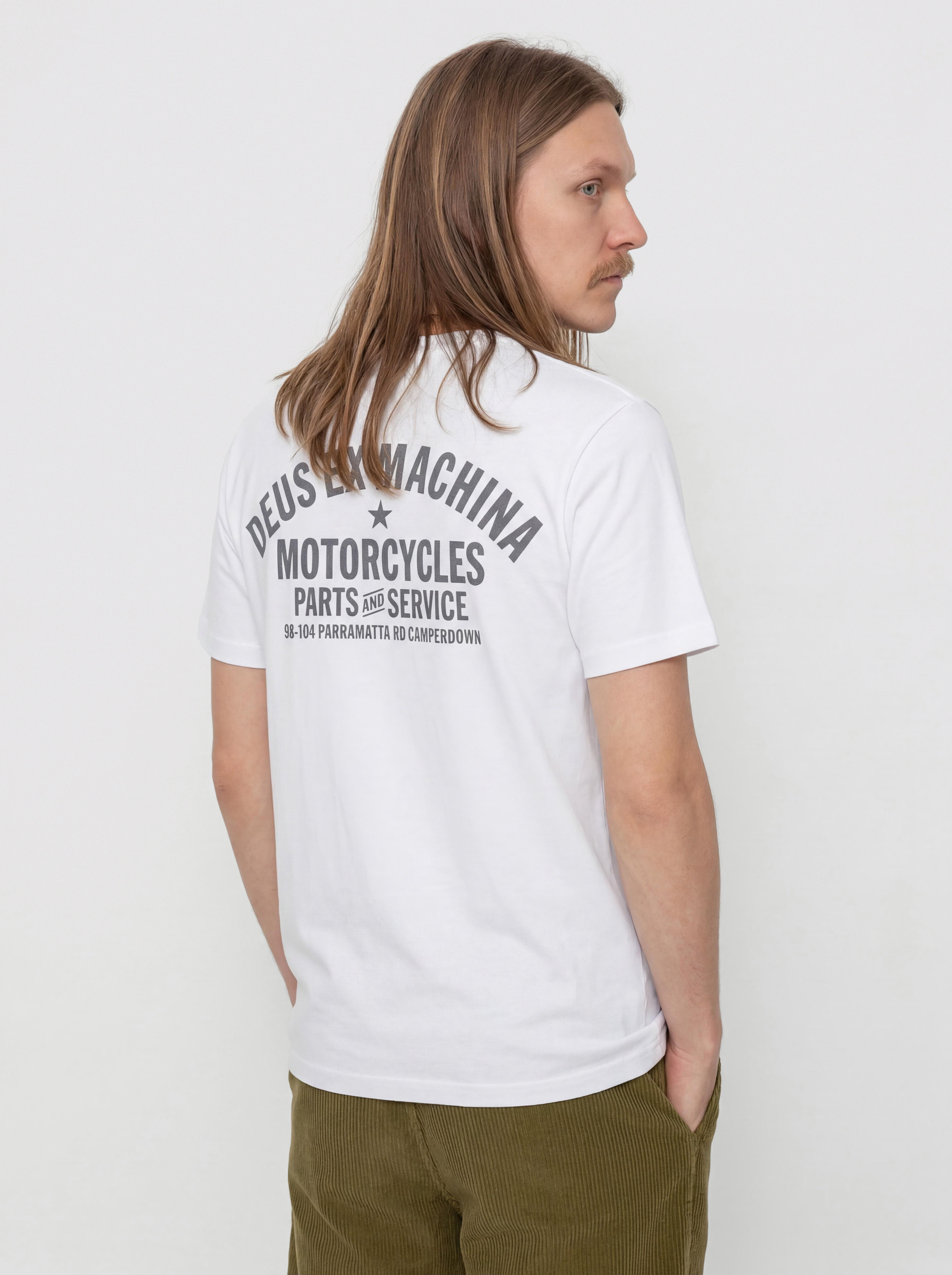 T-shirt Deus Ex Machina Camperdown Address (white)