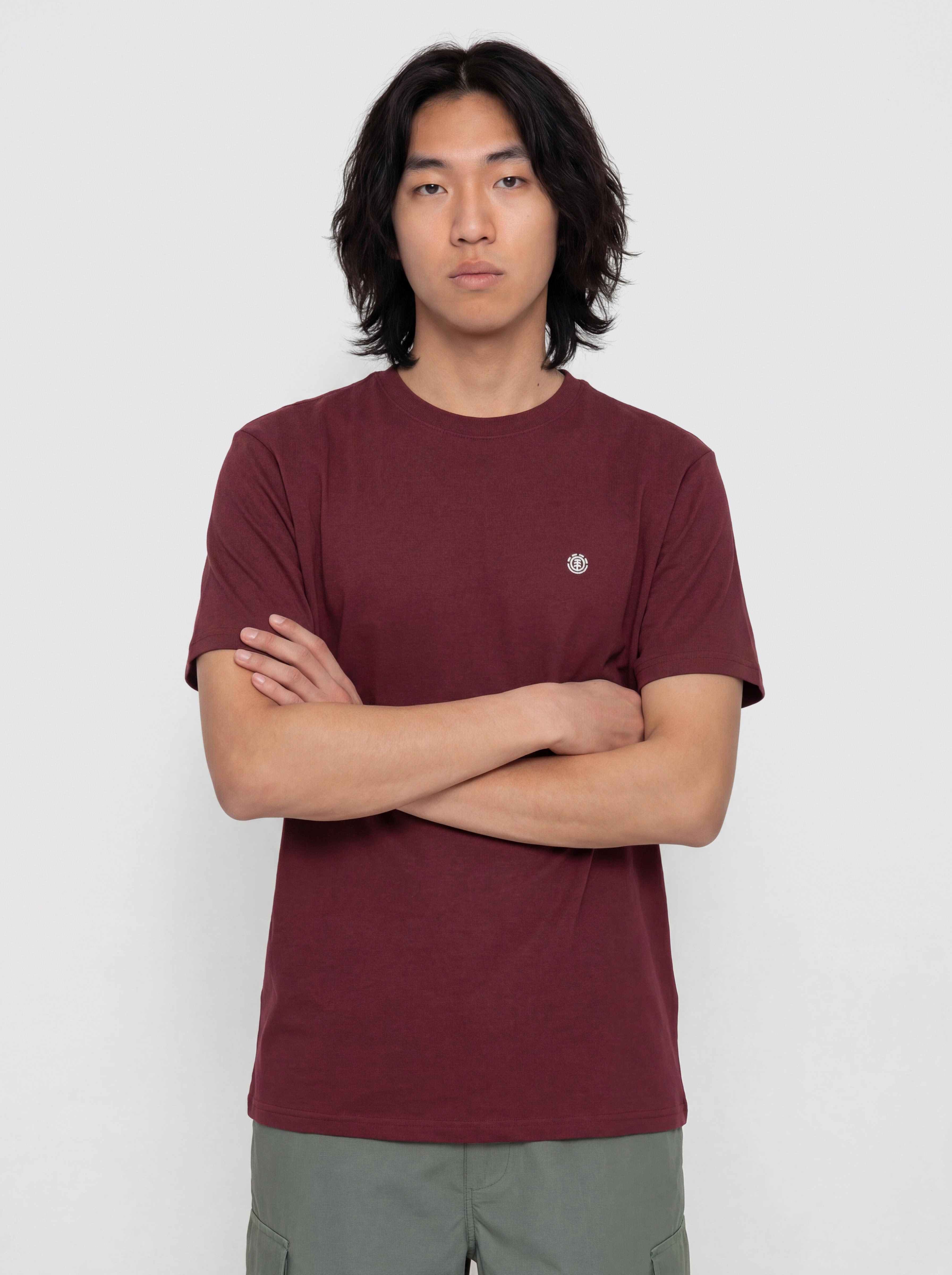 T-shirt Element Icon Embroidery (zinfandel)
