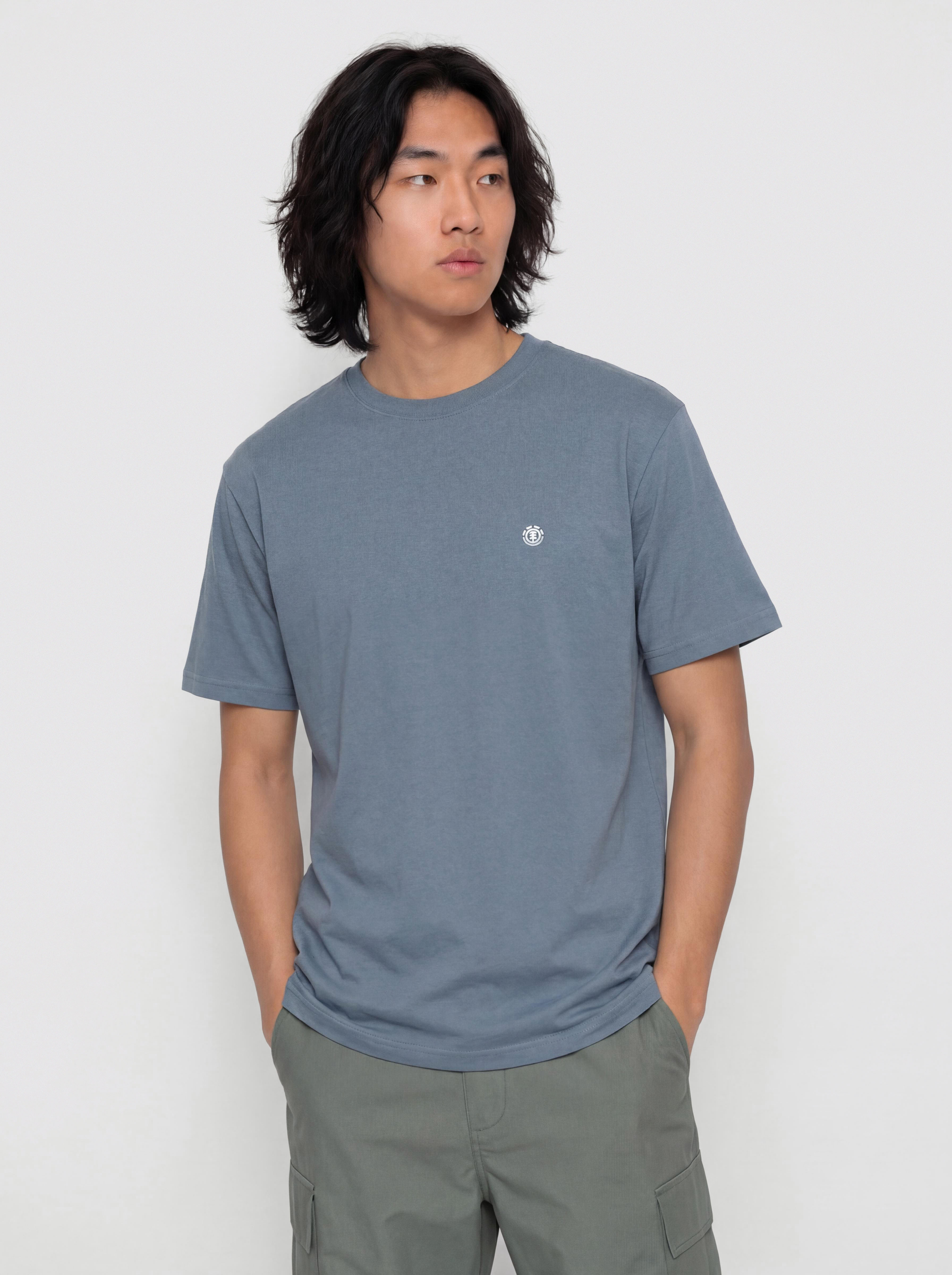 T-shirt Element Icon Embroidery (blue mirage)