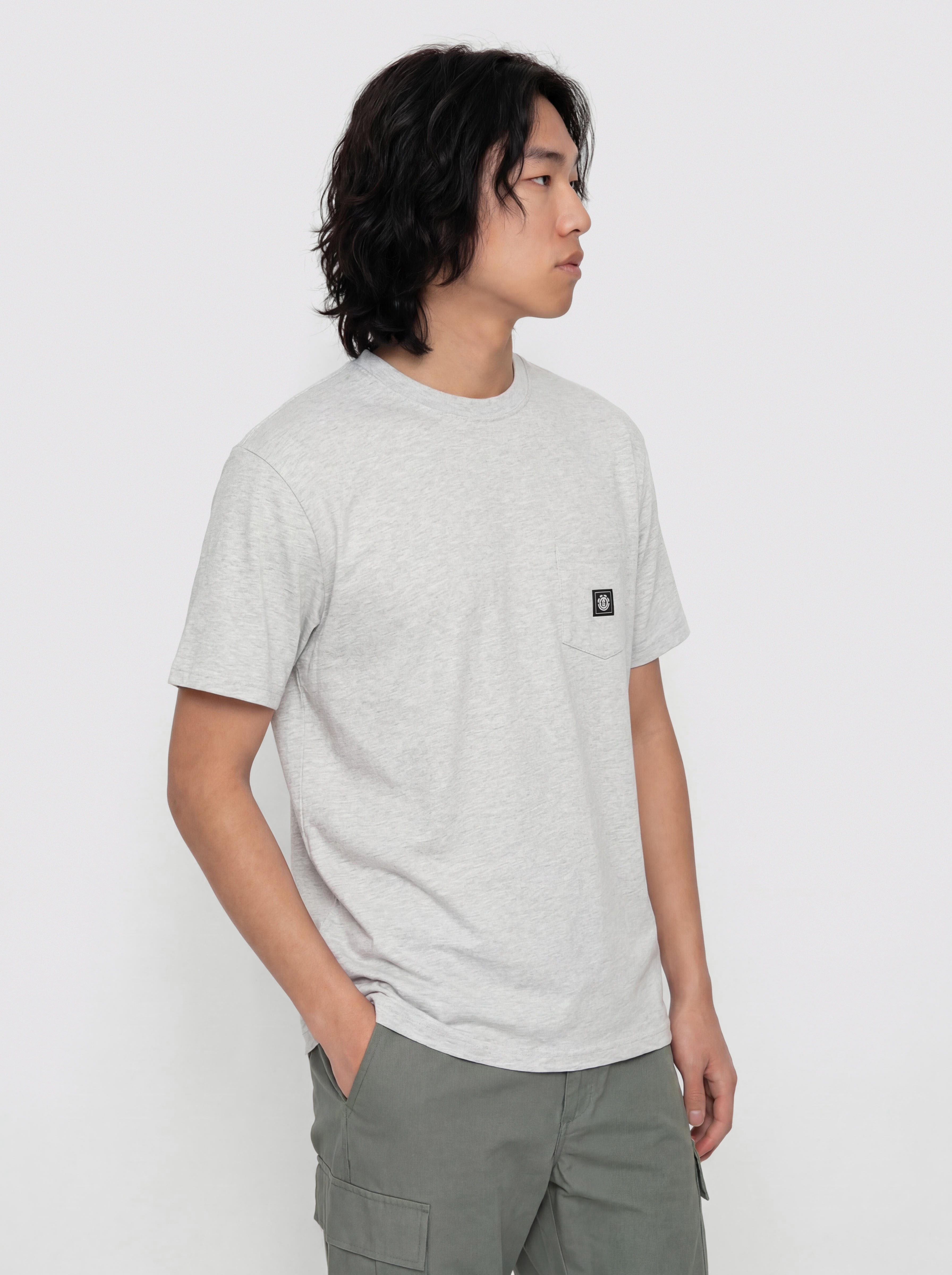 T-shirt Element Icon Label Pocket (mid grey heather)
