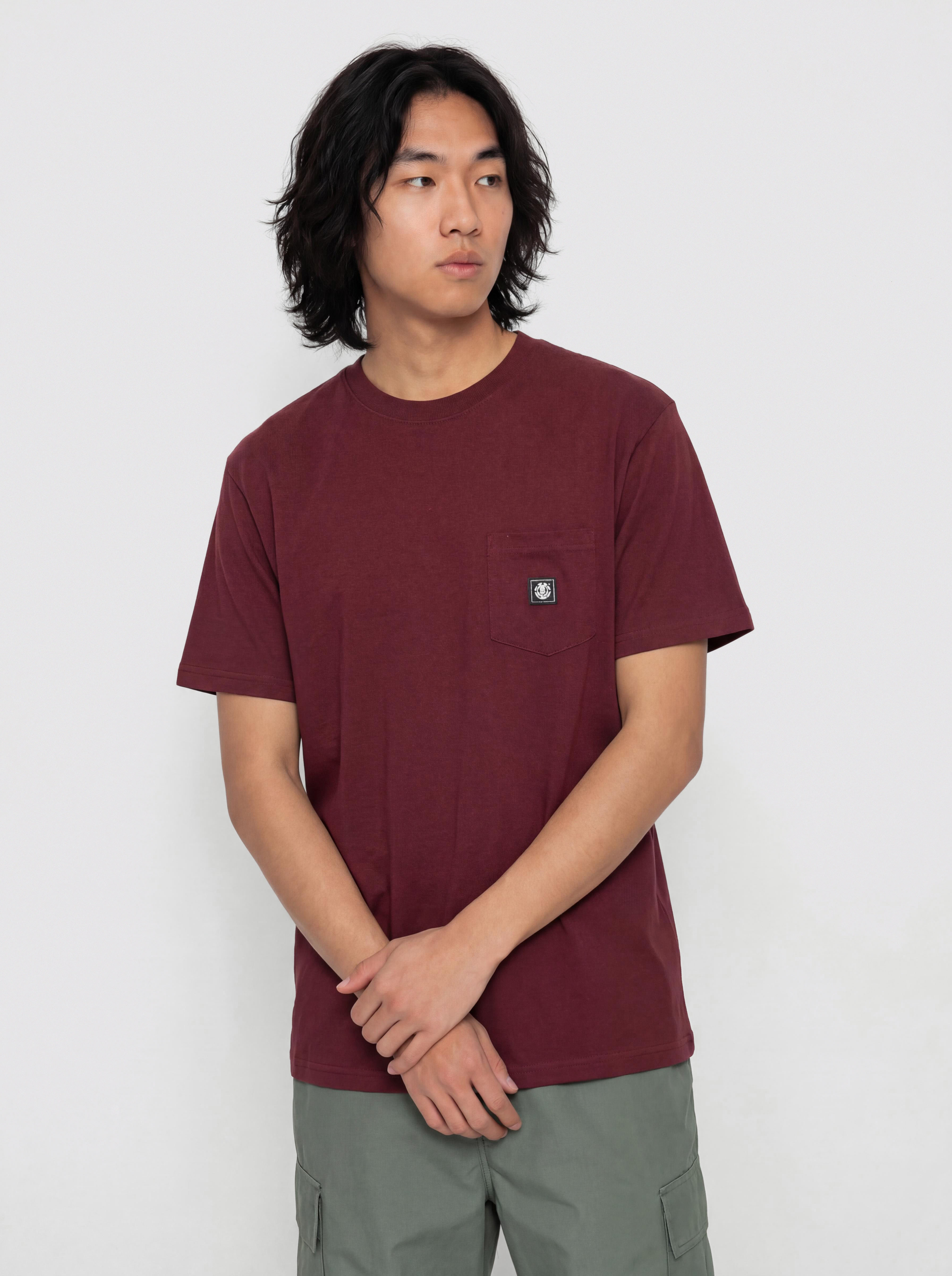 T-shirt Element Icon Label Pocket (zinfandel)