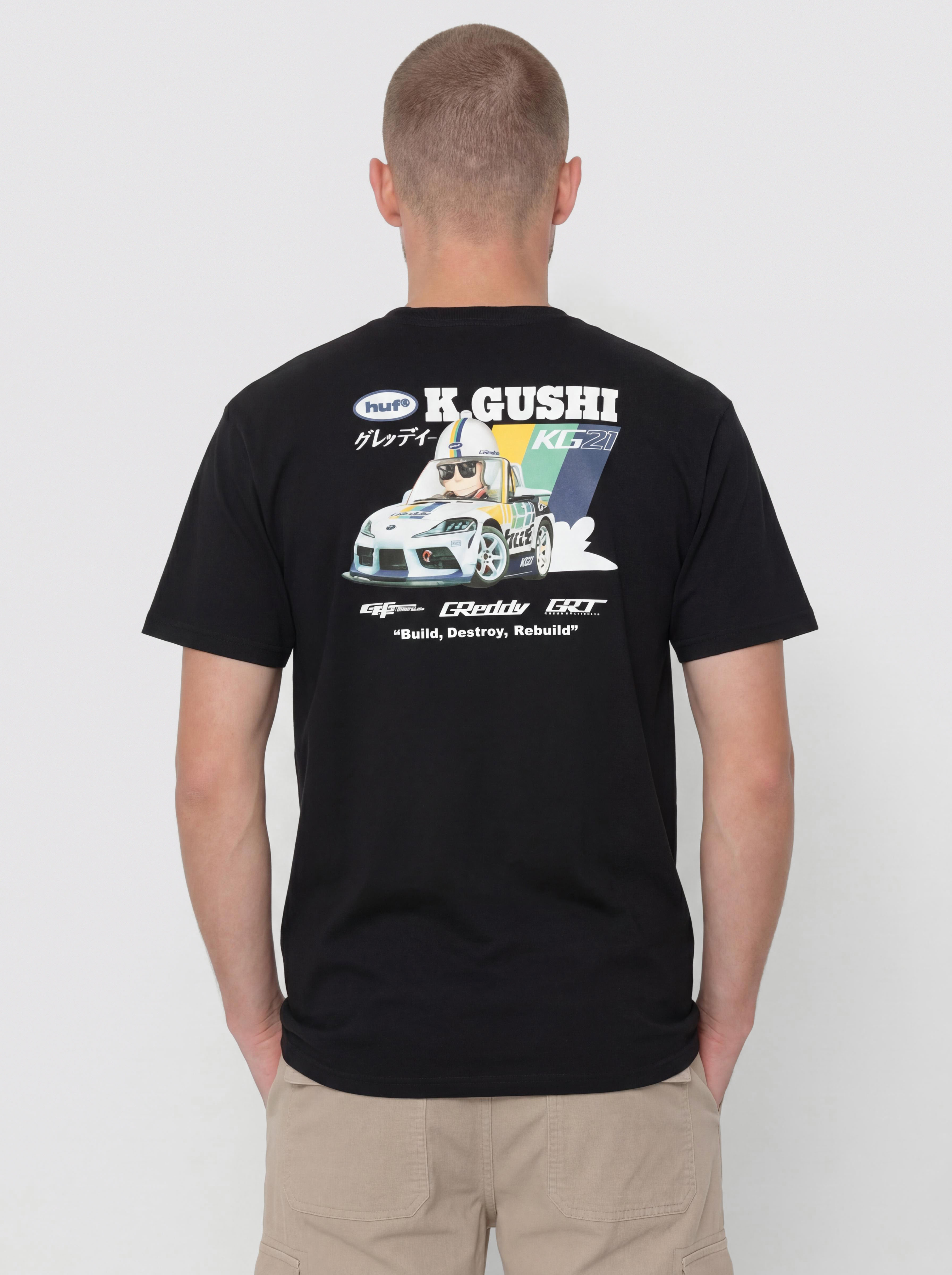 T-shirt HUF X Greddy Gushi (black)
