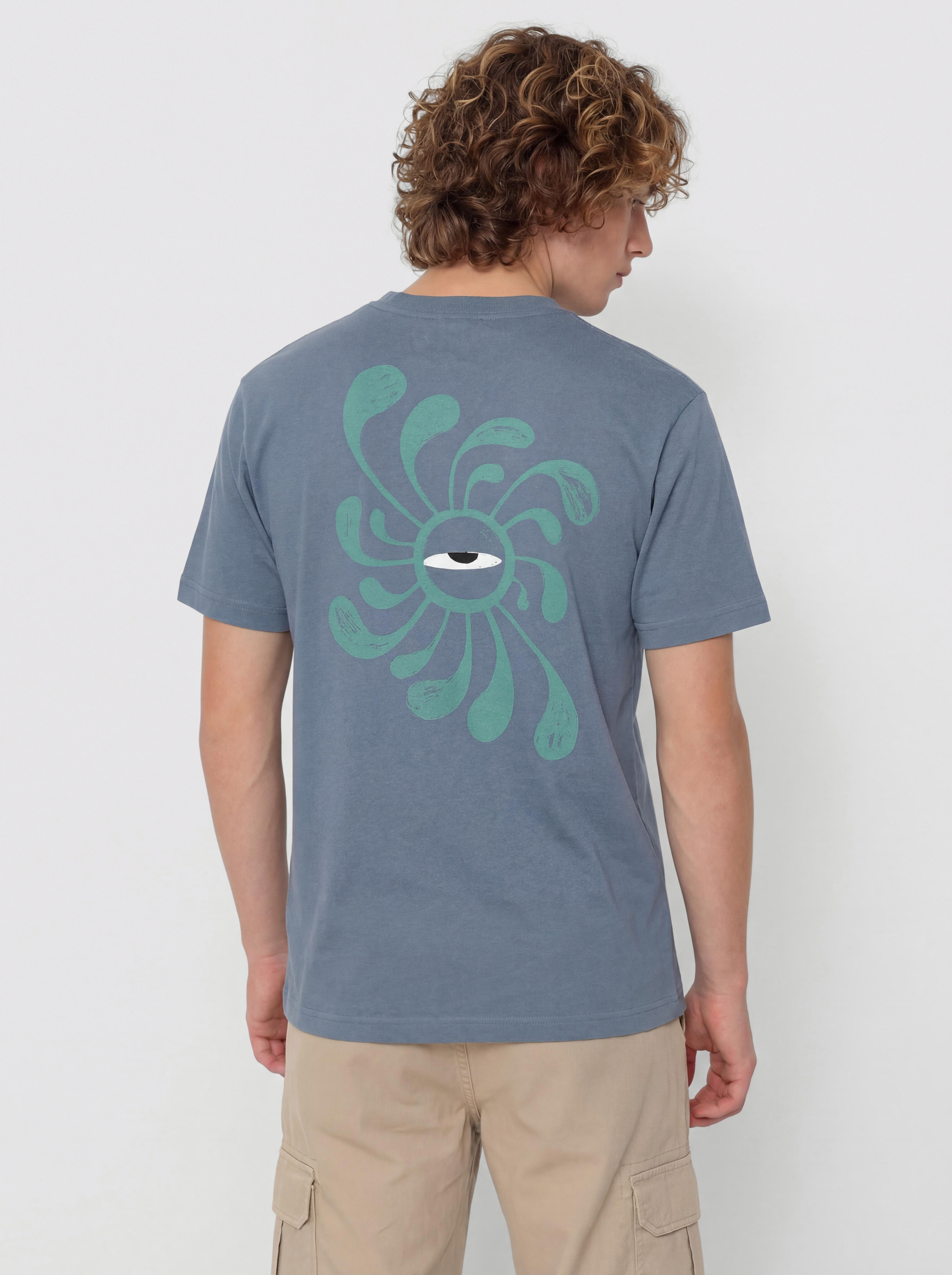 T-shirt RVCA La Eye Swirl Pocket (vintage navy)