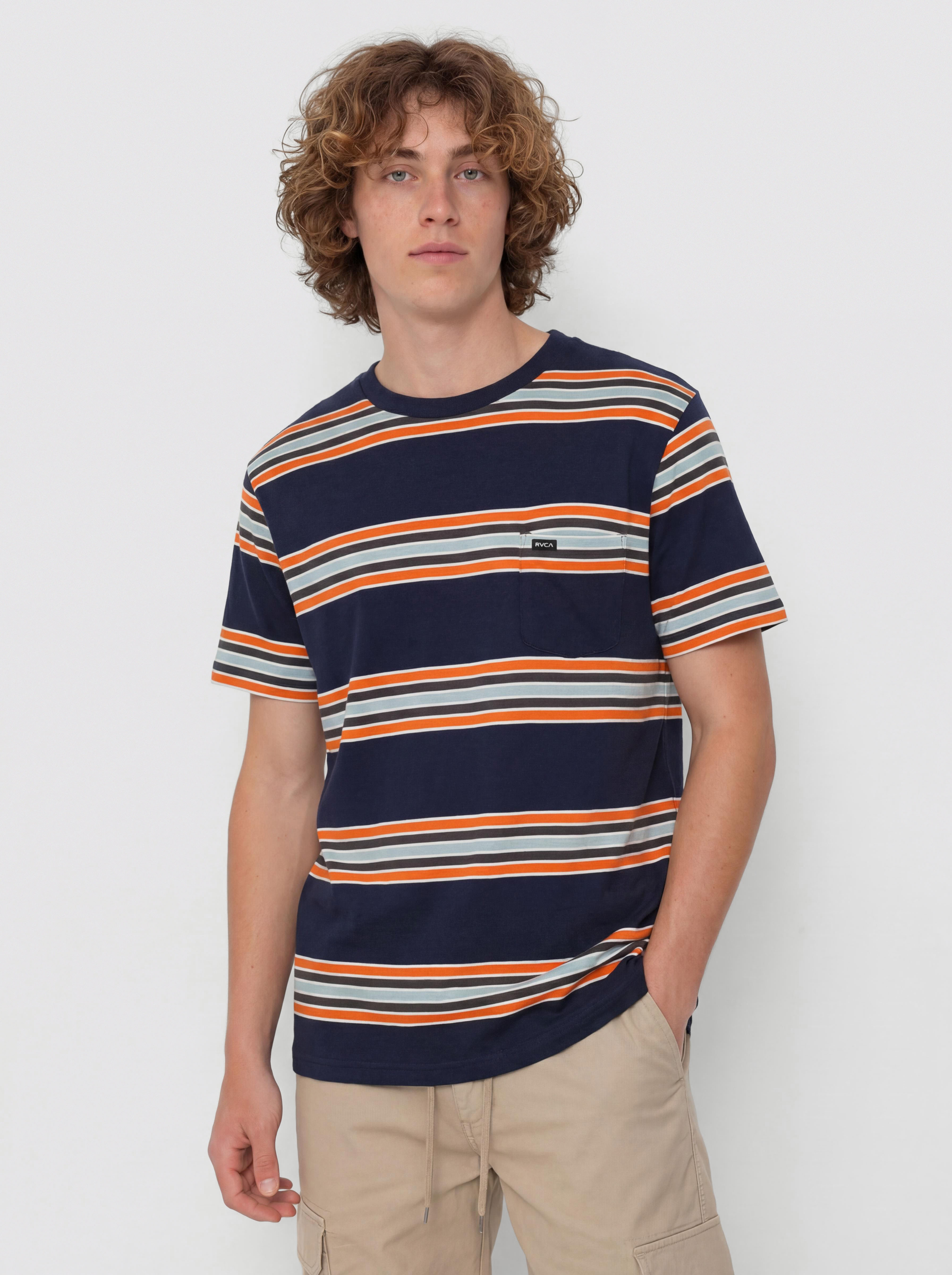 T-shirt RVCA Somedays Stripe (navy marine)