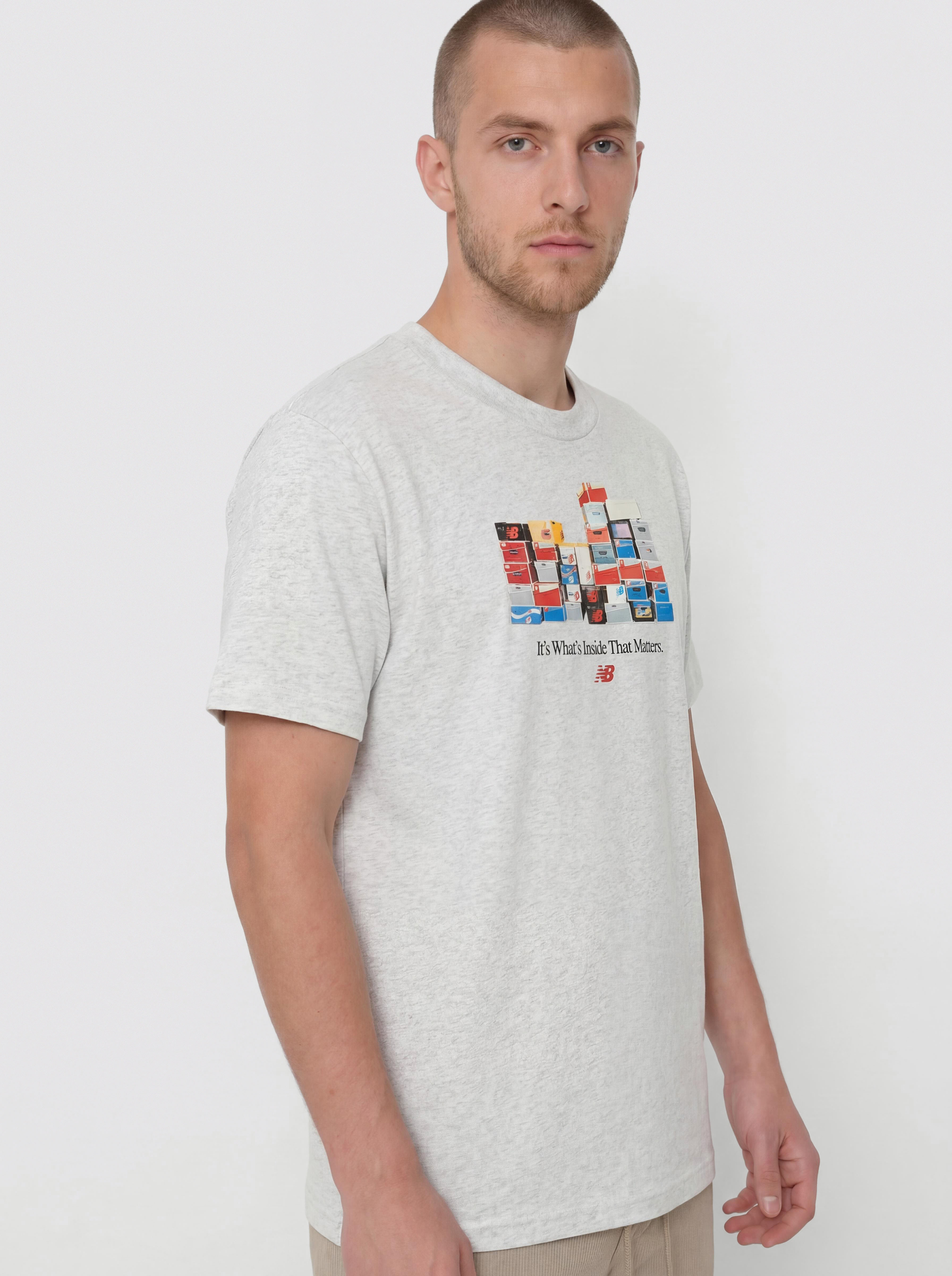T-shirt New Balance Boxes (ash heather)
