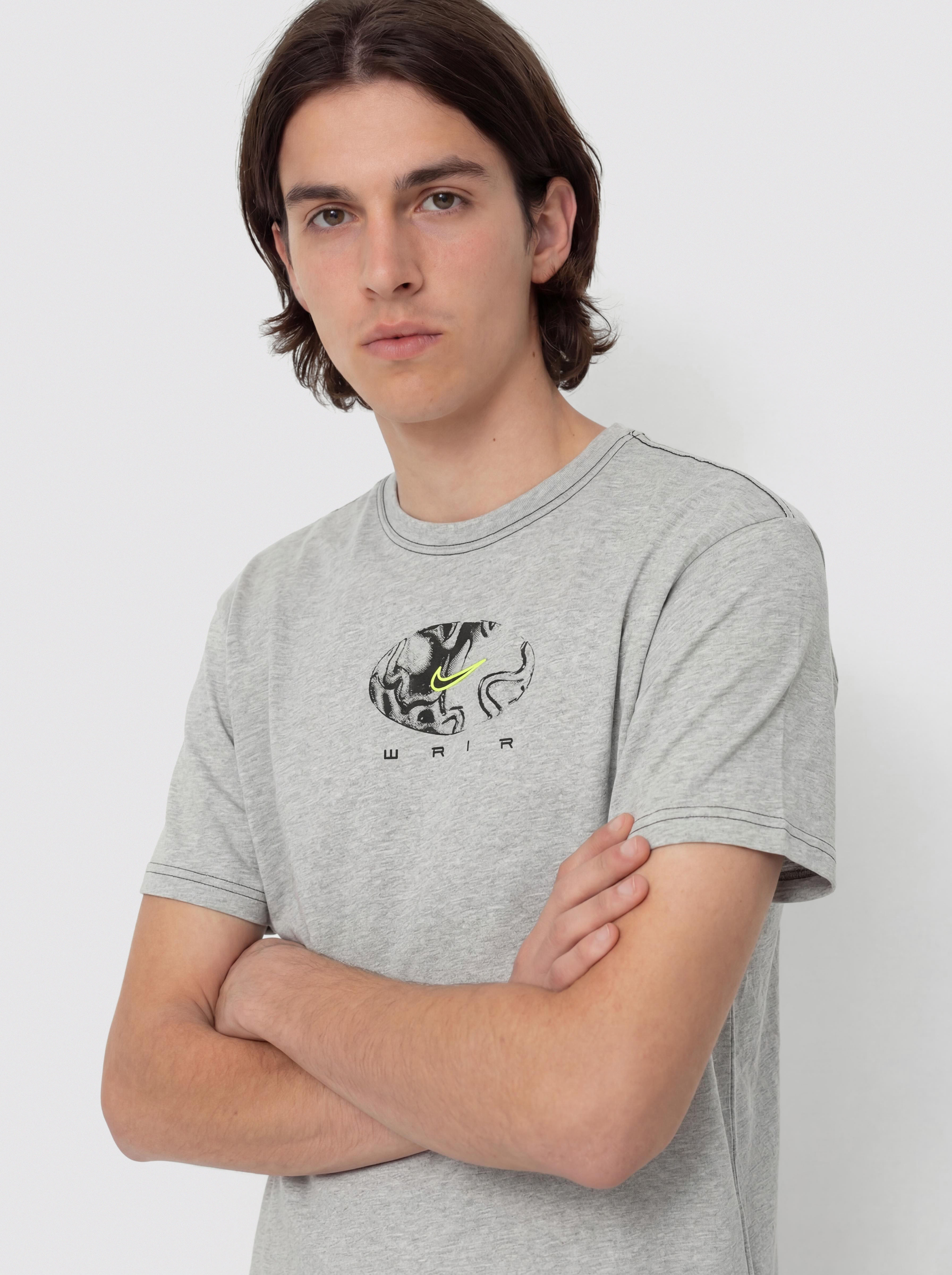 T-shirt Nike SB Roadside Ringer (grey heather)