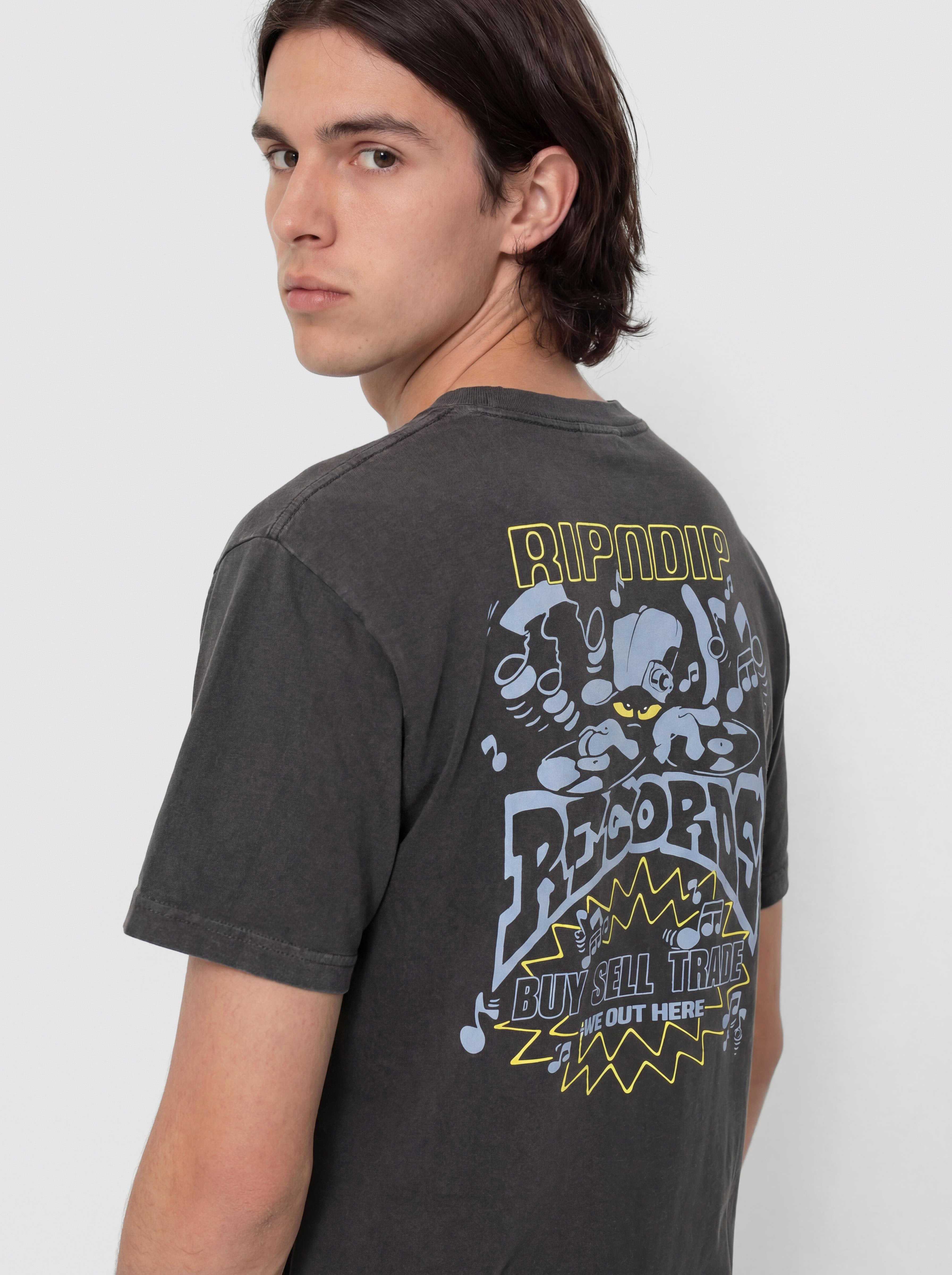 T-shirt RipNDip Records (charcoal sun fade)