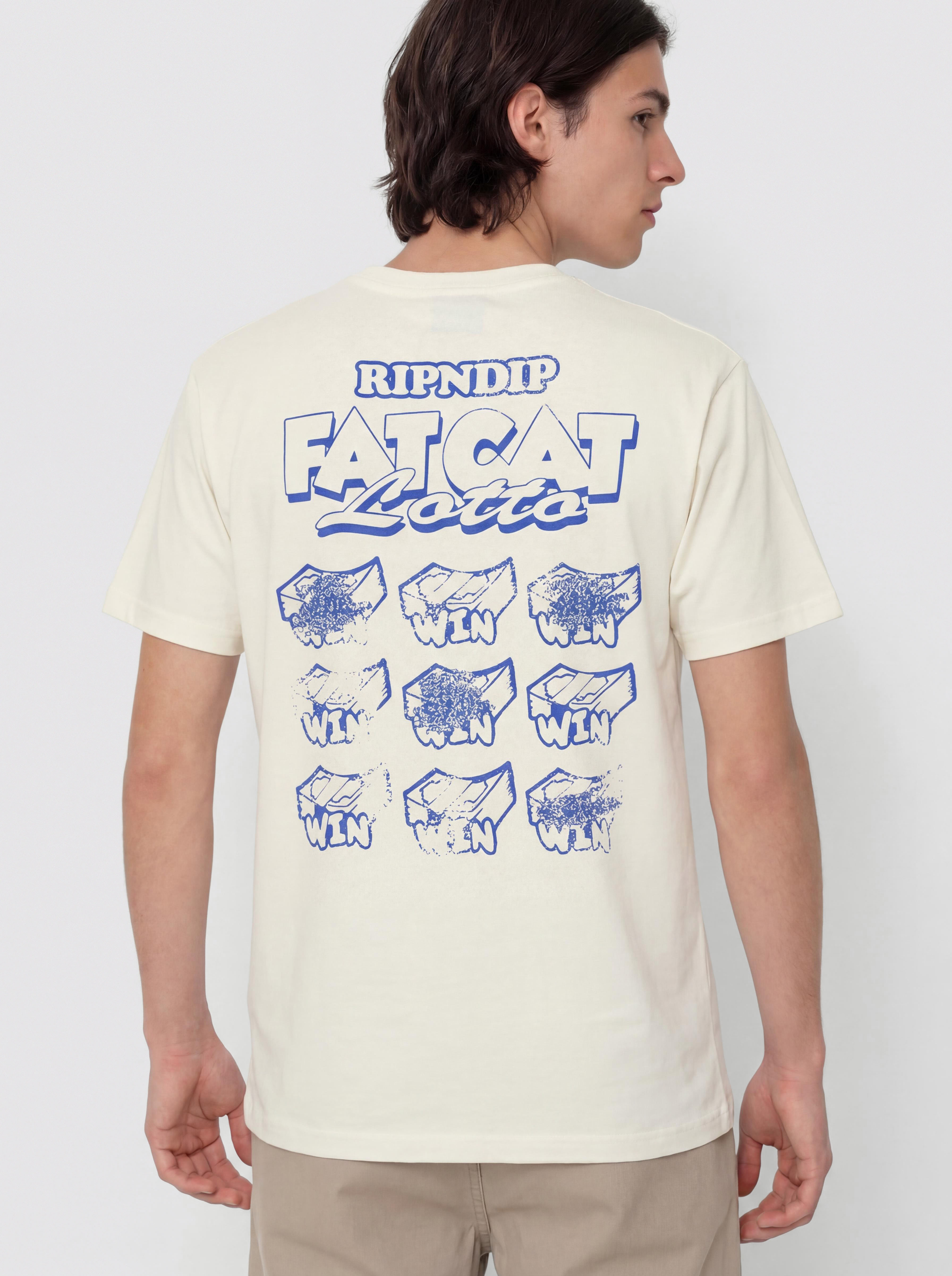 T-shirt RipNDip Fat Cat (bone)