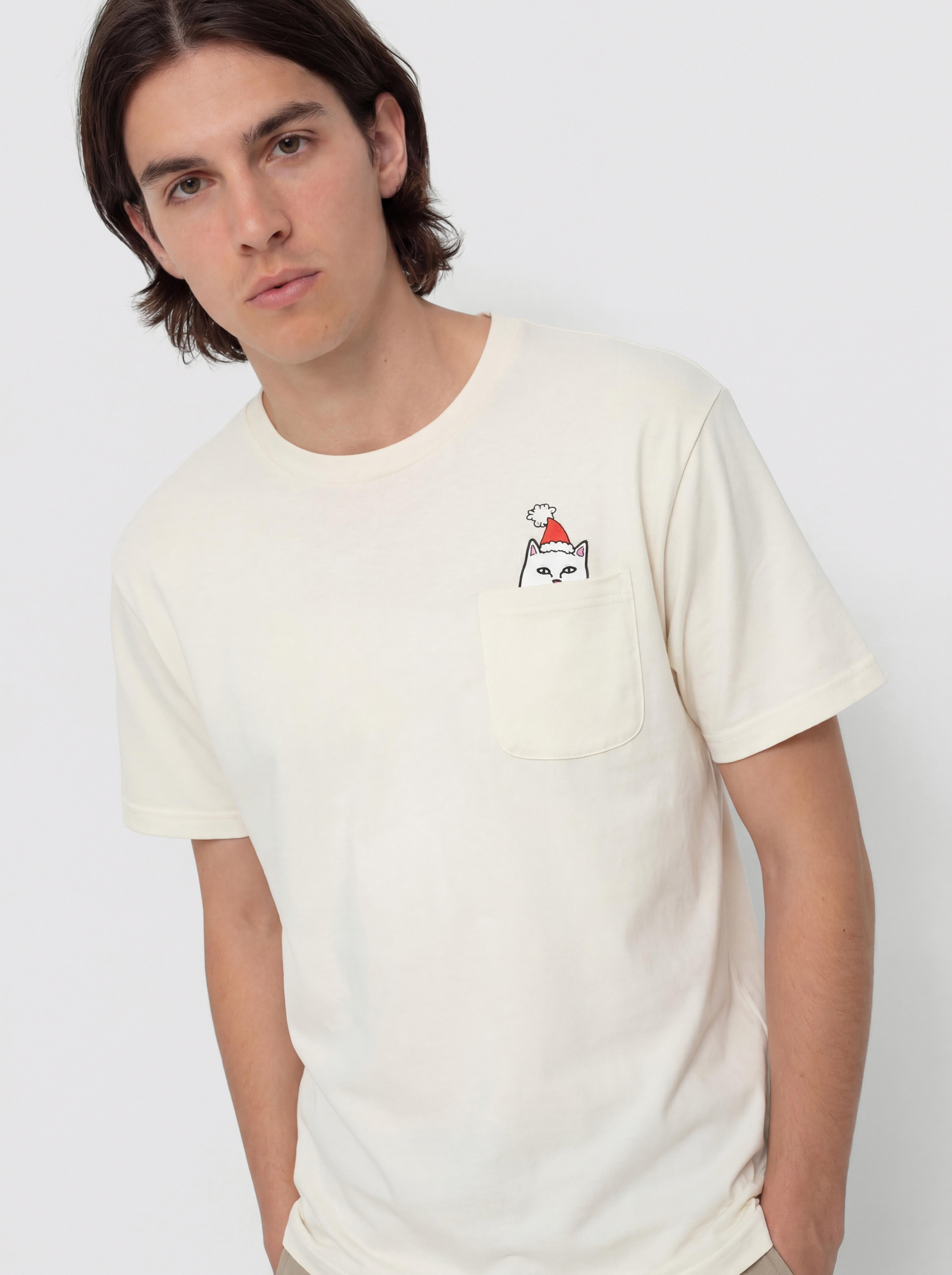 T-shirt RipNDip Lord Santa Pocket (bone)