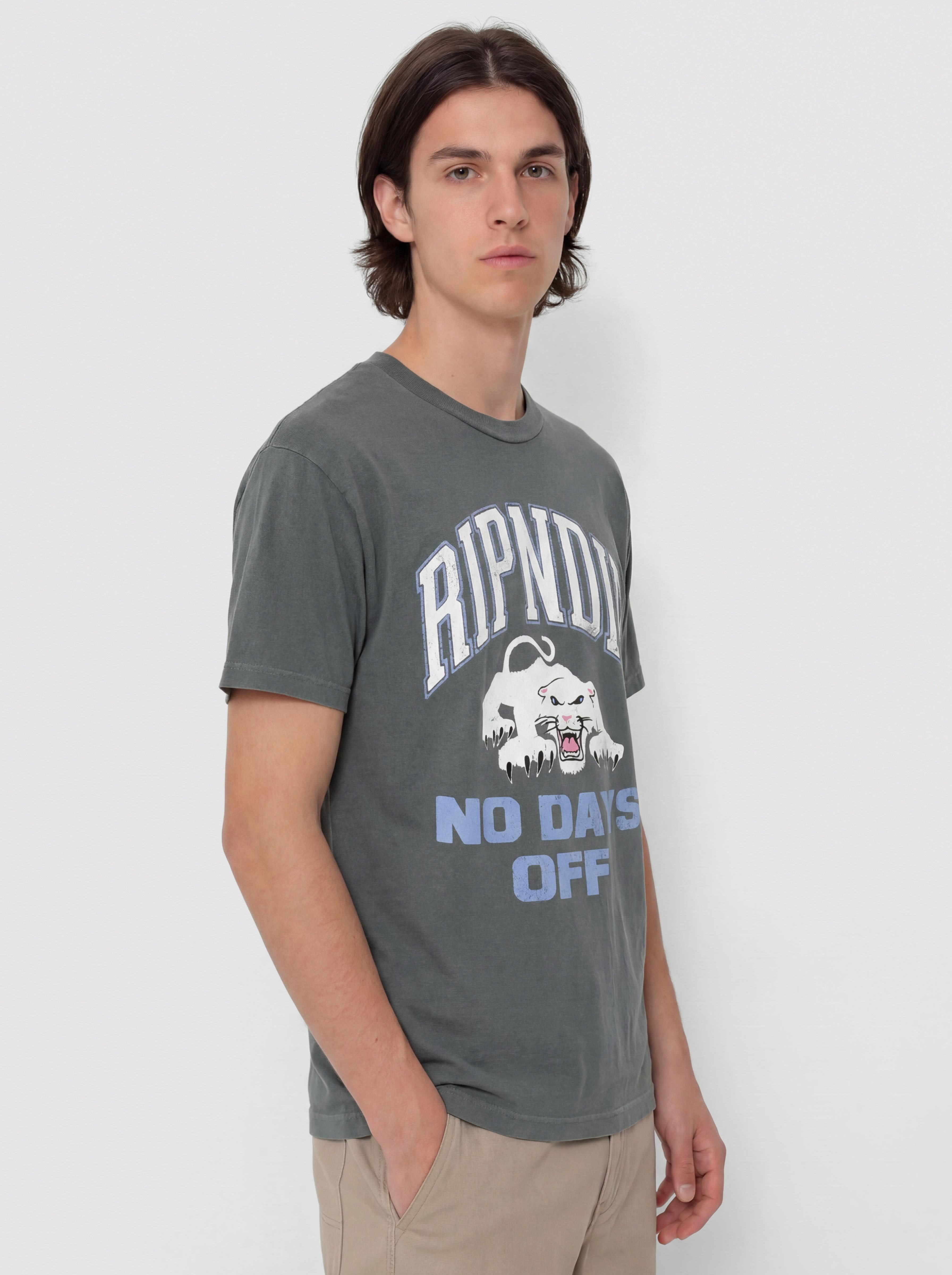 T-shirt RipNDip White Panther (charcoal)