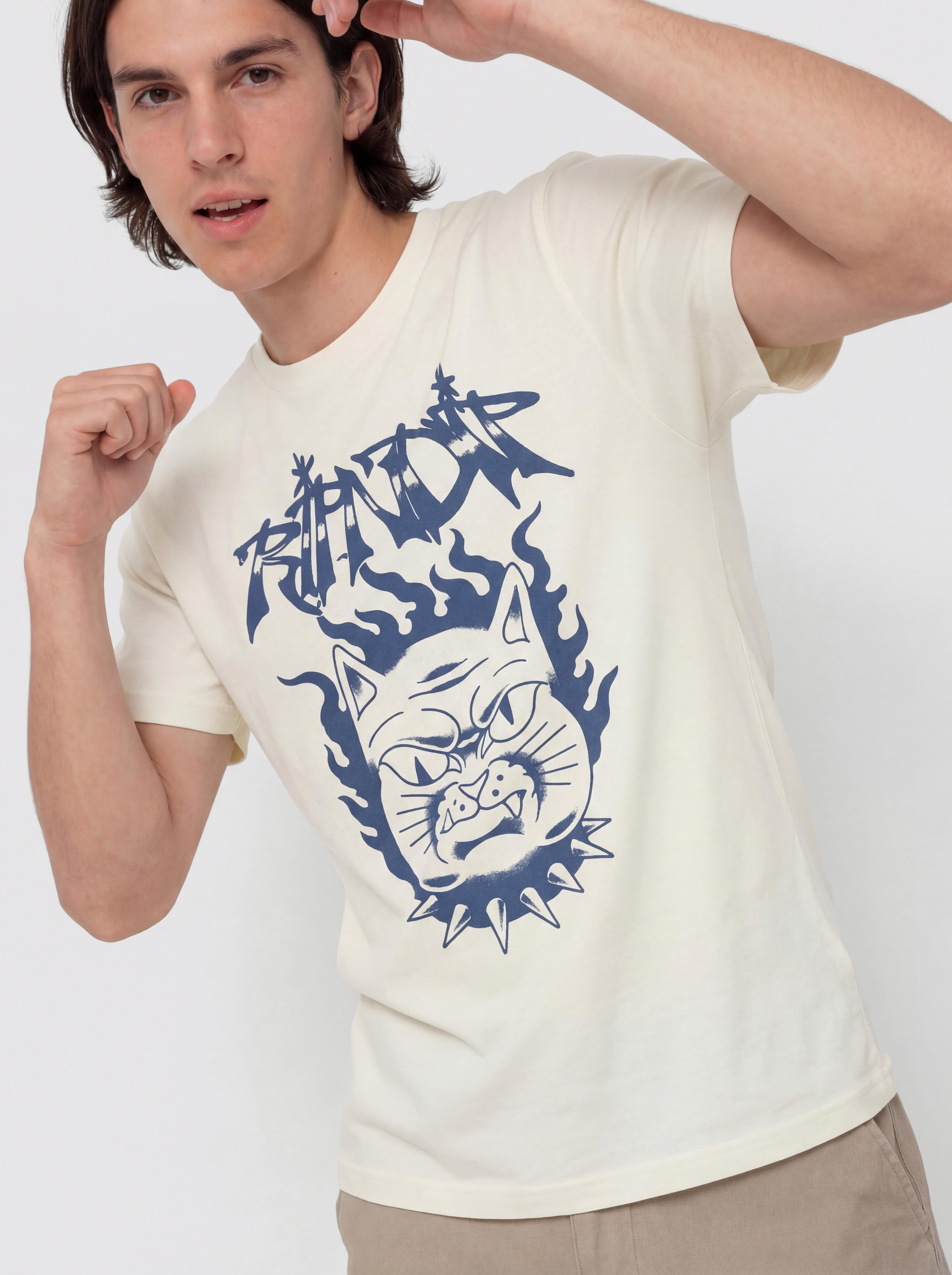 T-shirt RipNDip The Happiest Cat (bone)