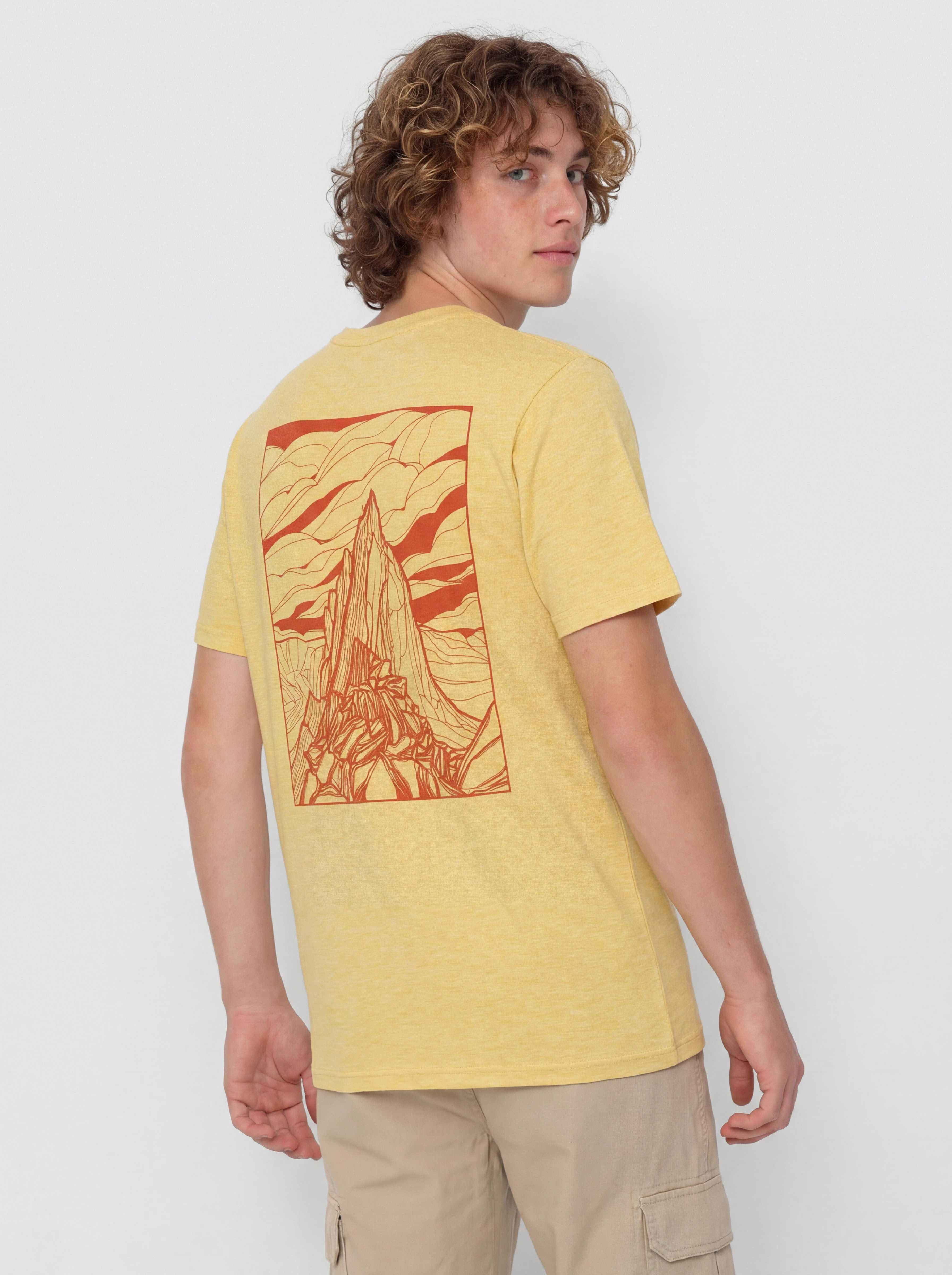 T-shirt Patagonia Capilene Cool Cloud Crag (limestone yellow/light limestone yellow)
