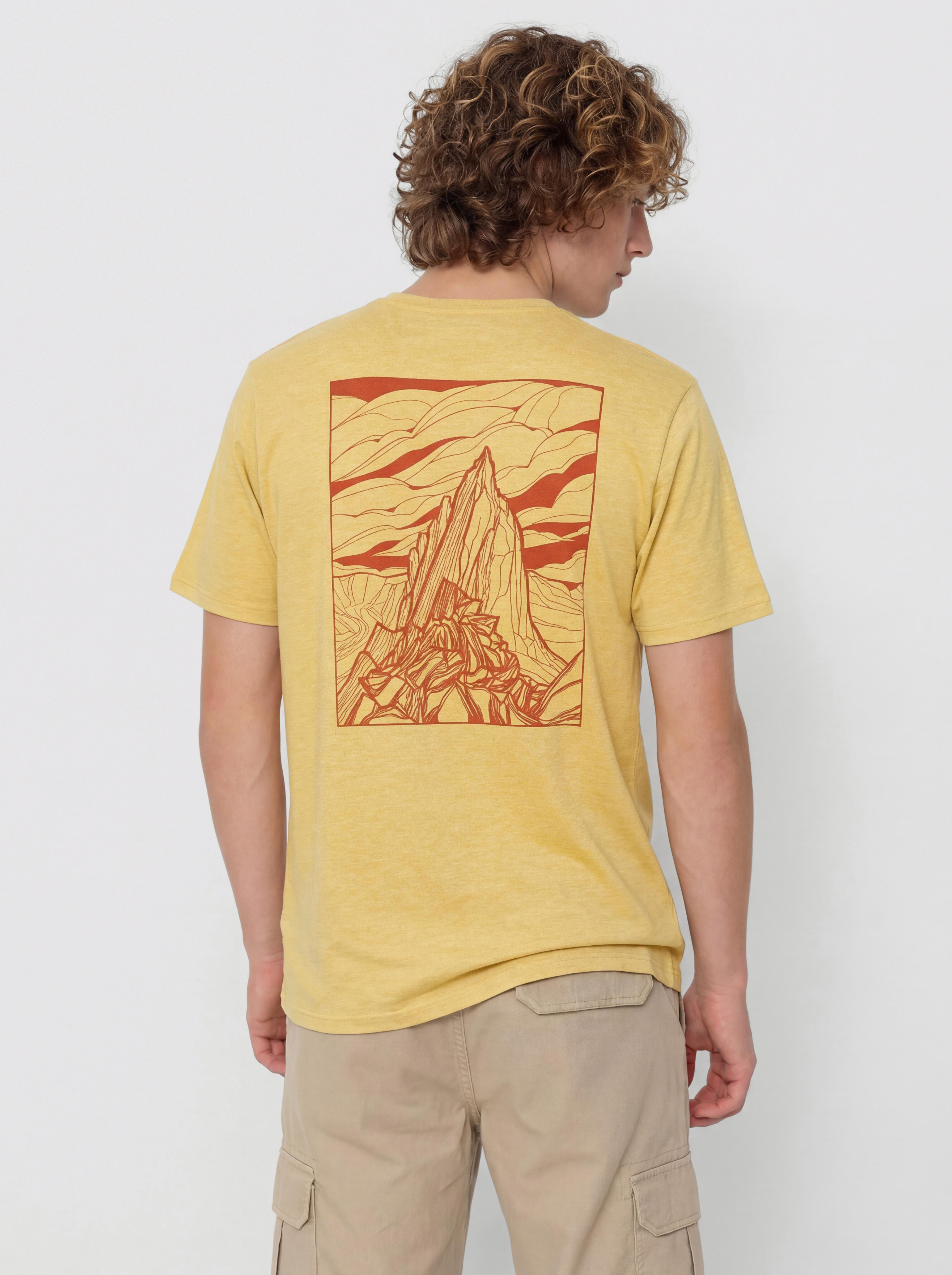 T-shirt Patagonia Capilene Cool Cloud Crag (limestone yellow/light limestone yellow)