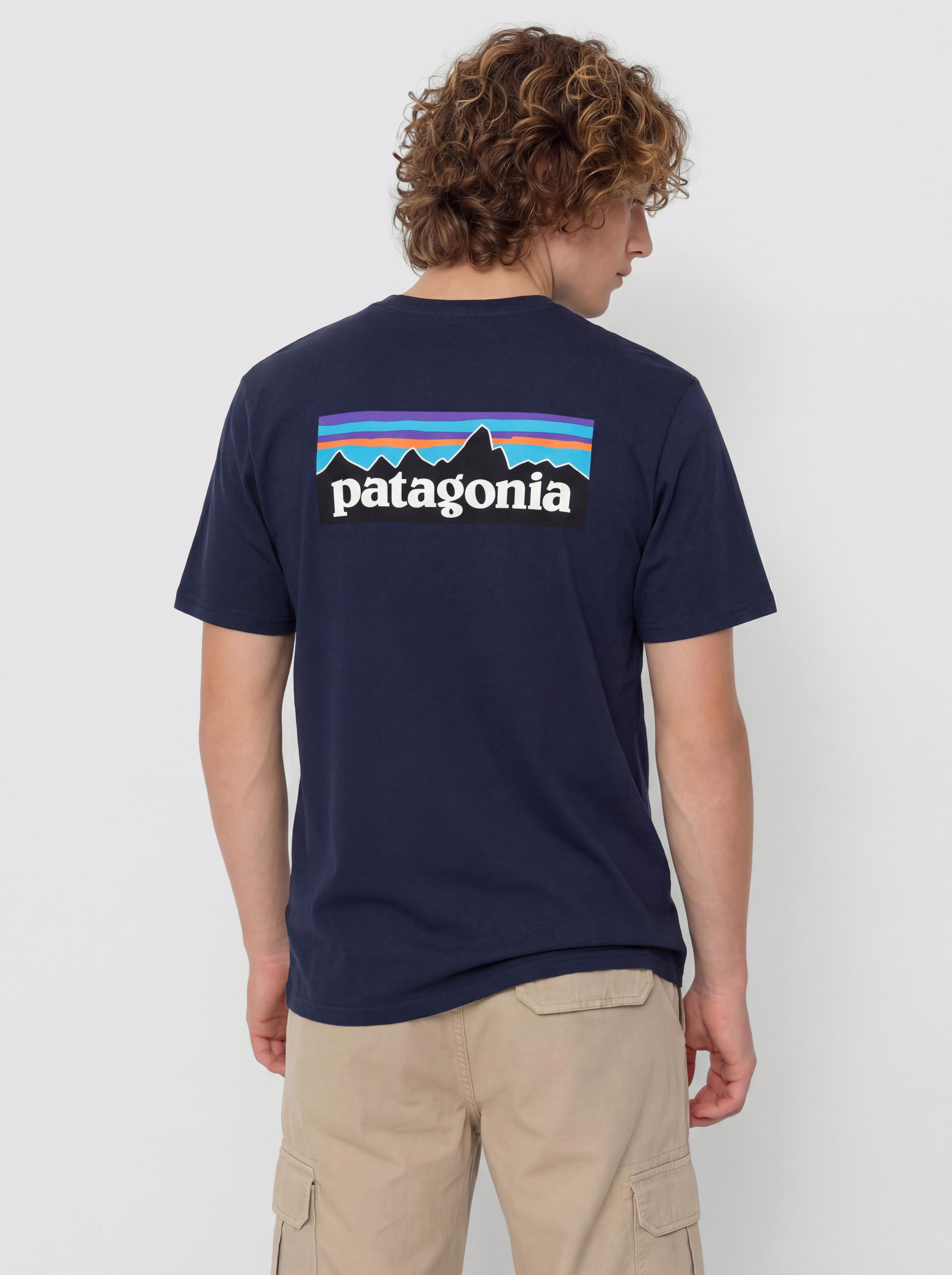 T-shirt Patagonia P 6 Logo Responsibili (new navy)