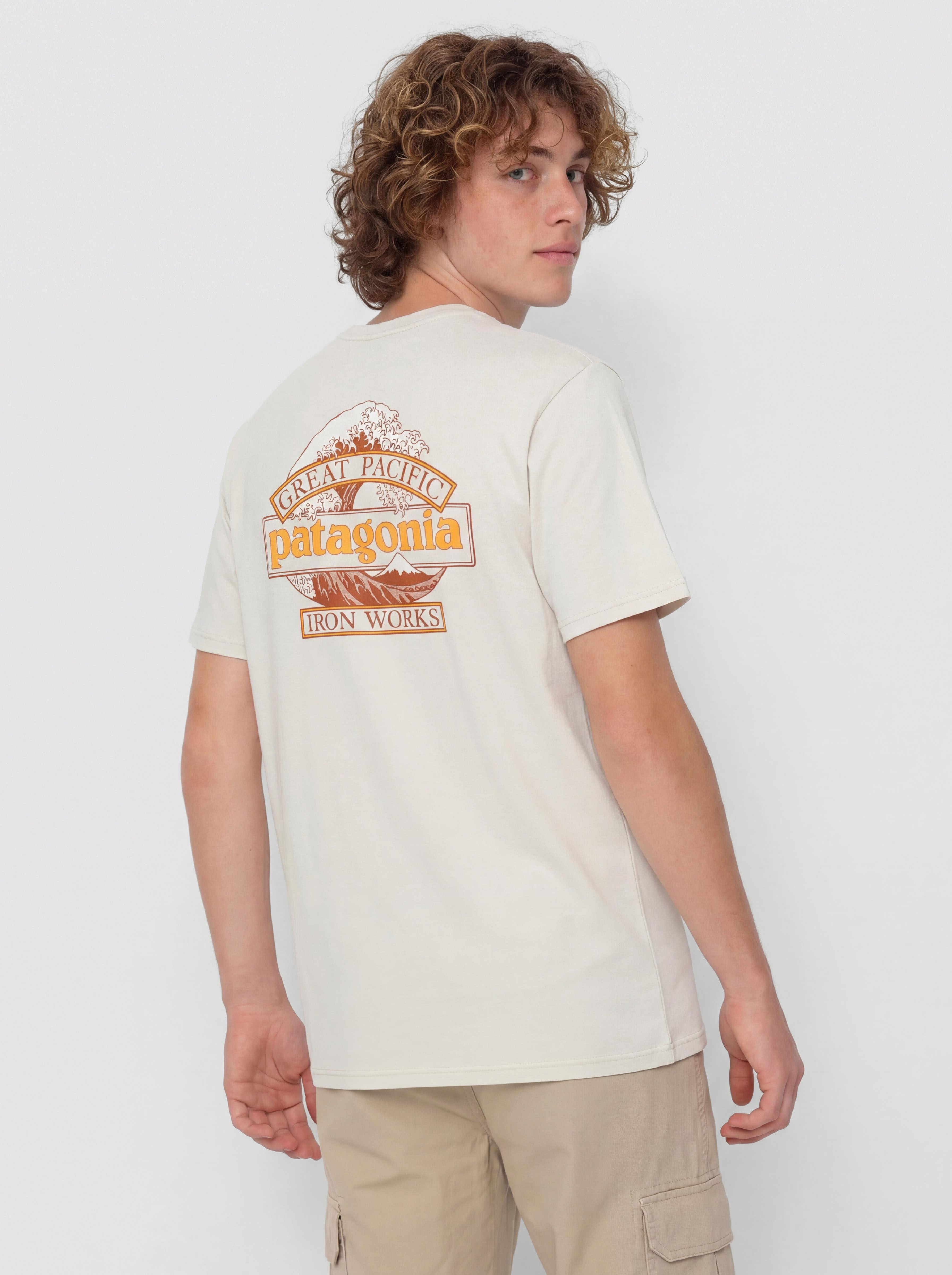 T-shirt Patagonia Capilene Cool Great Waves (dyno white)