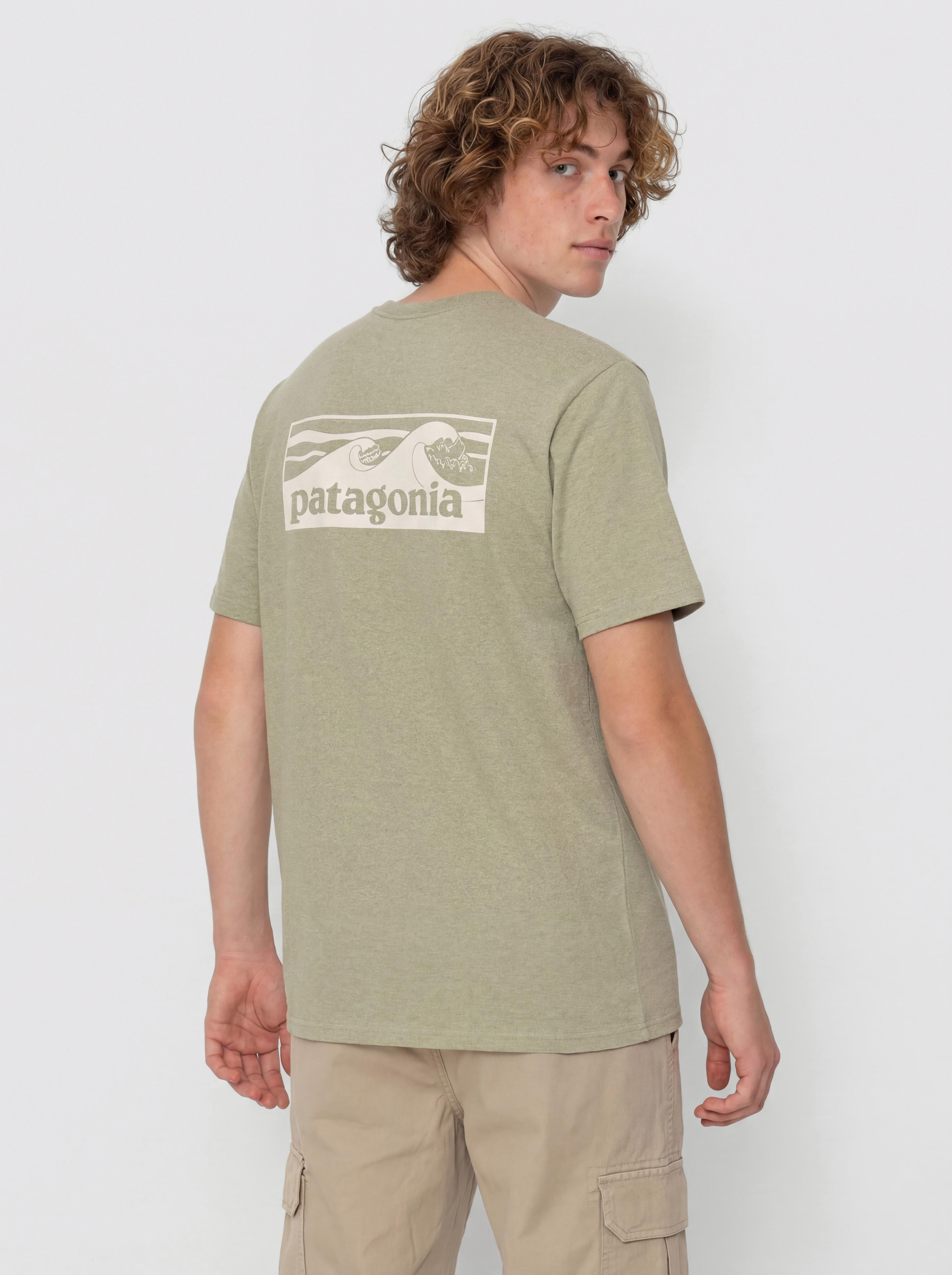 T-shirt Patagonia Boardshort Logo Pocket Responsibili (gumtree green)