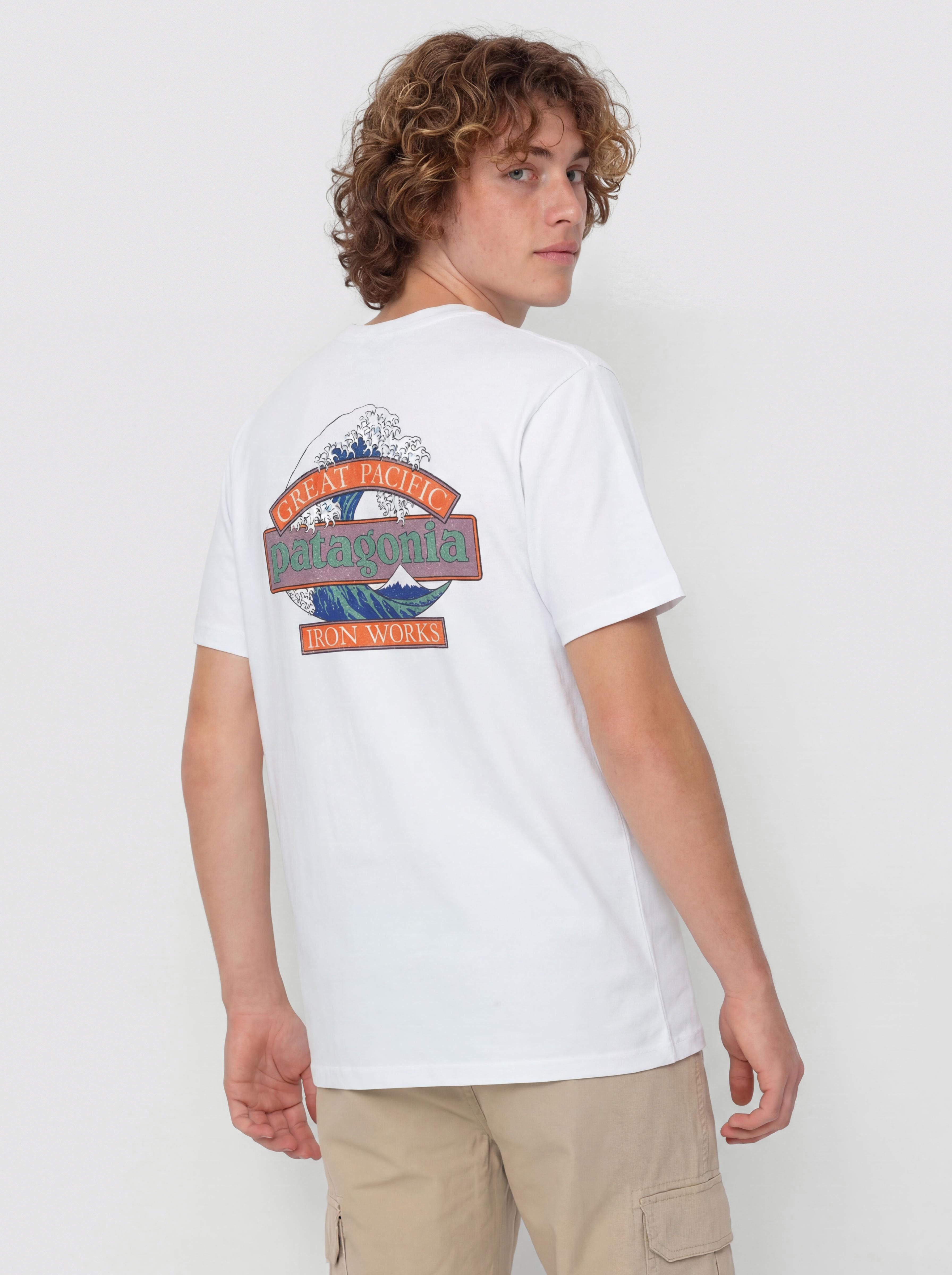 T-shirt Patagonia Great Waves (white)