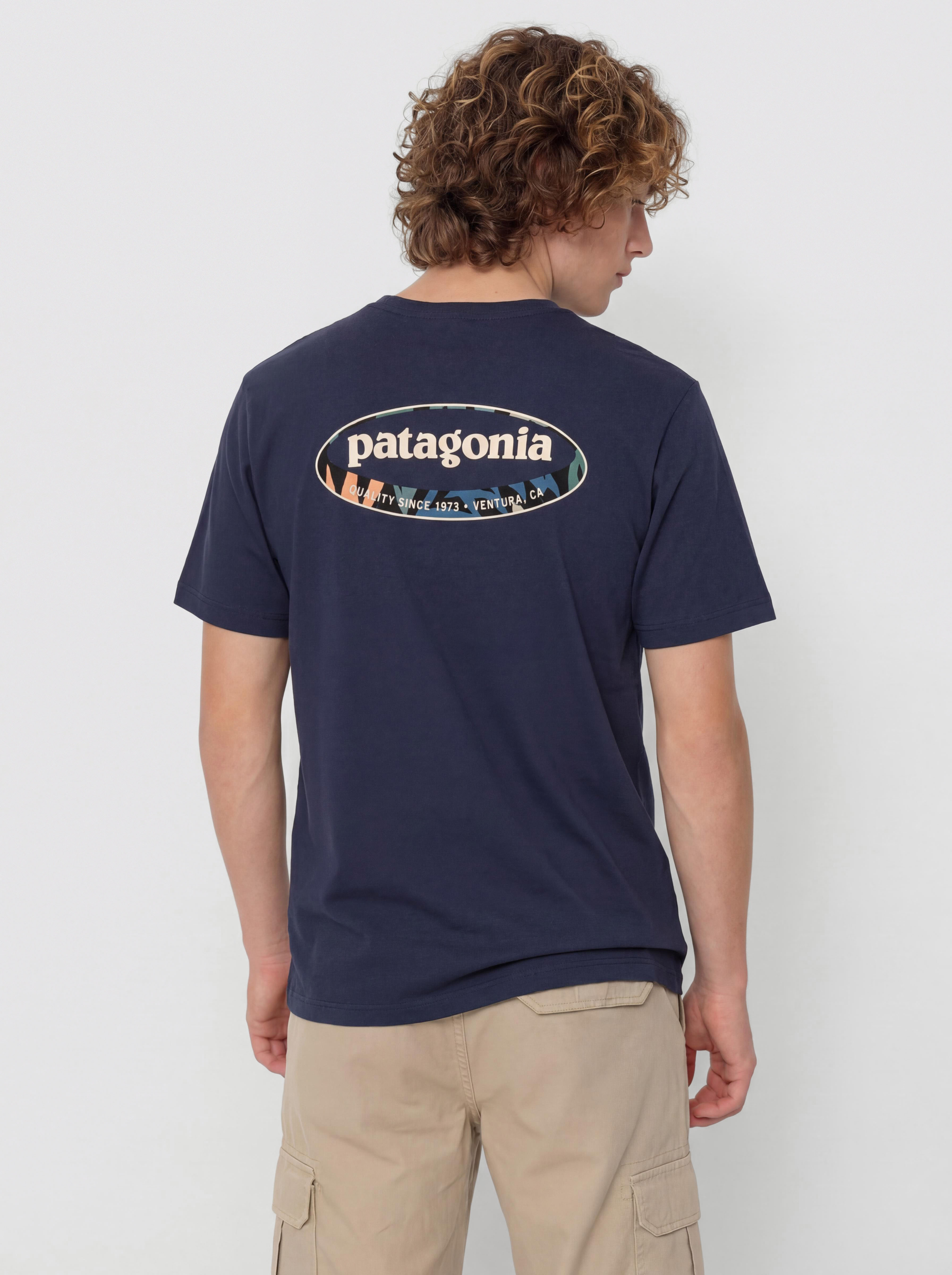 T-shirt Patagonia 95 Oval Logo (new navy/kaleido)