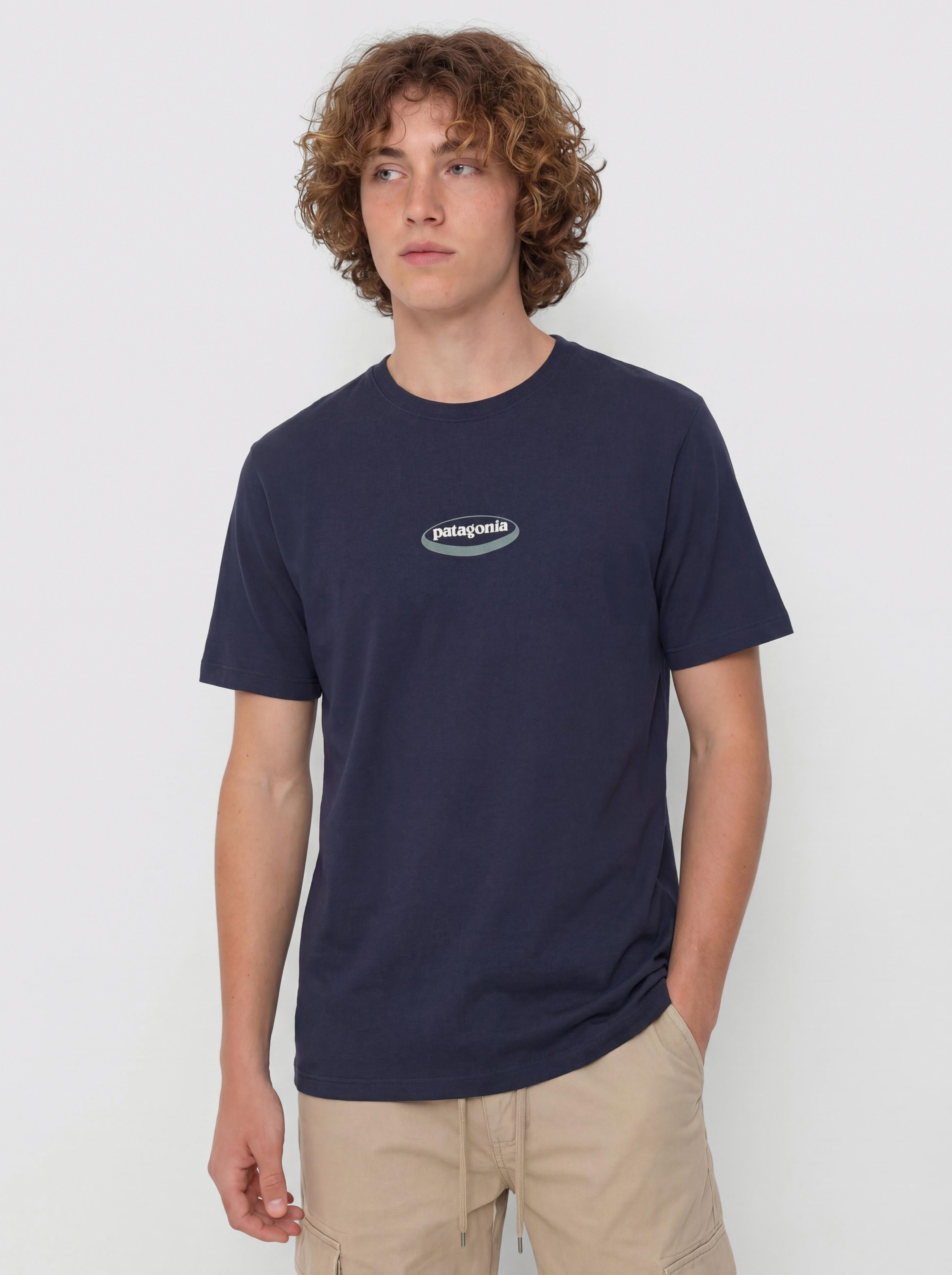 T-shirt Patagonia 95 Oval Logo (new navy/kaleido)