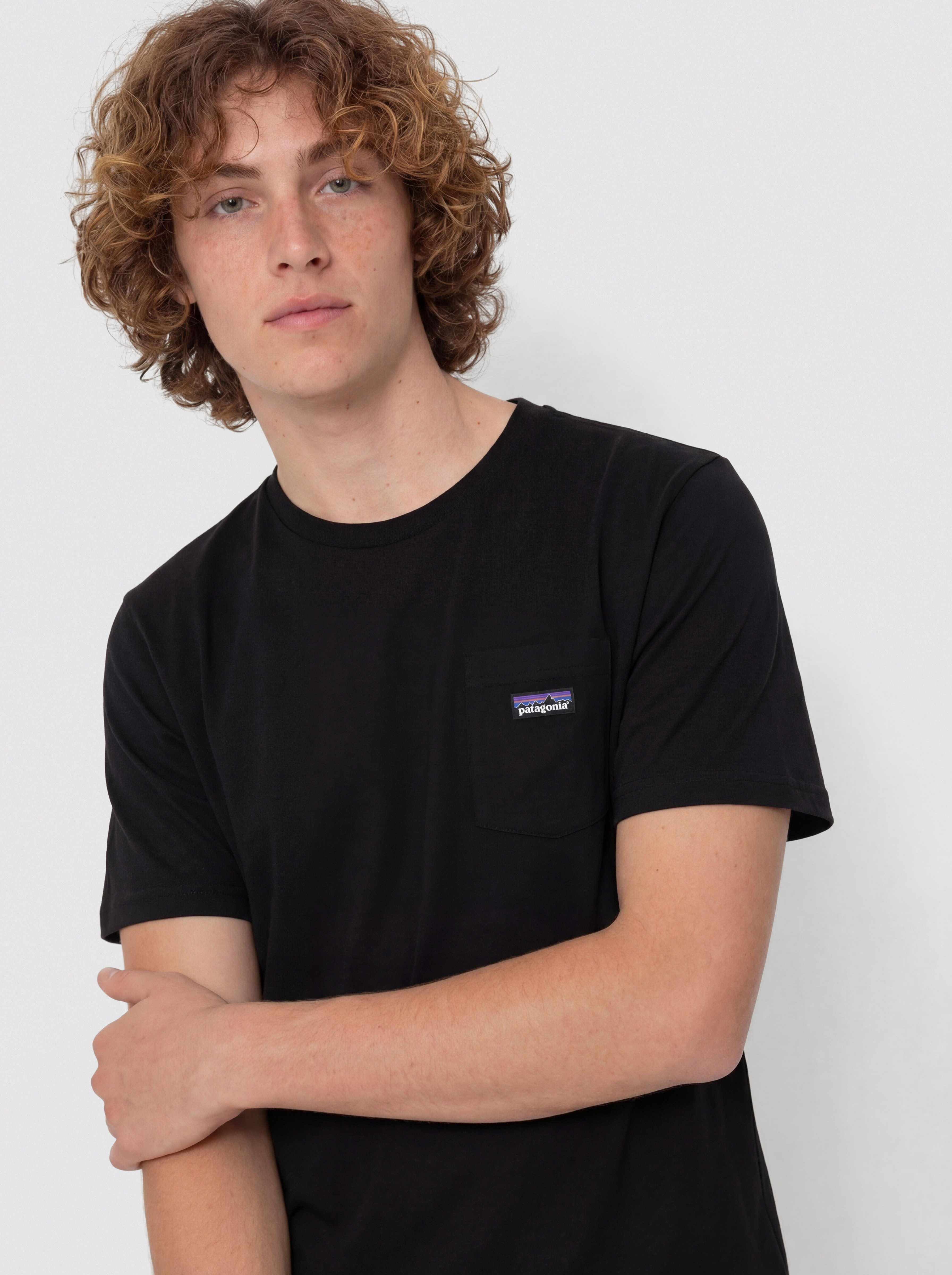 T-shirt Patagonia Daily Pocket (black)