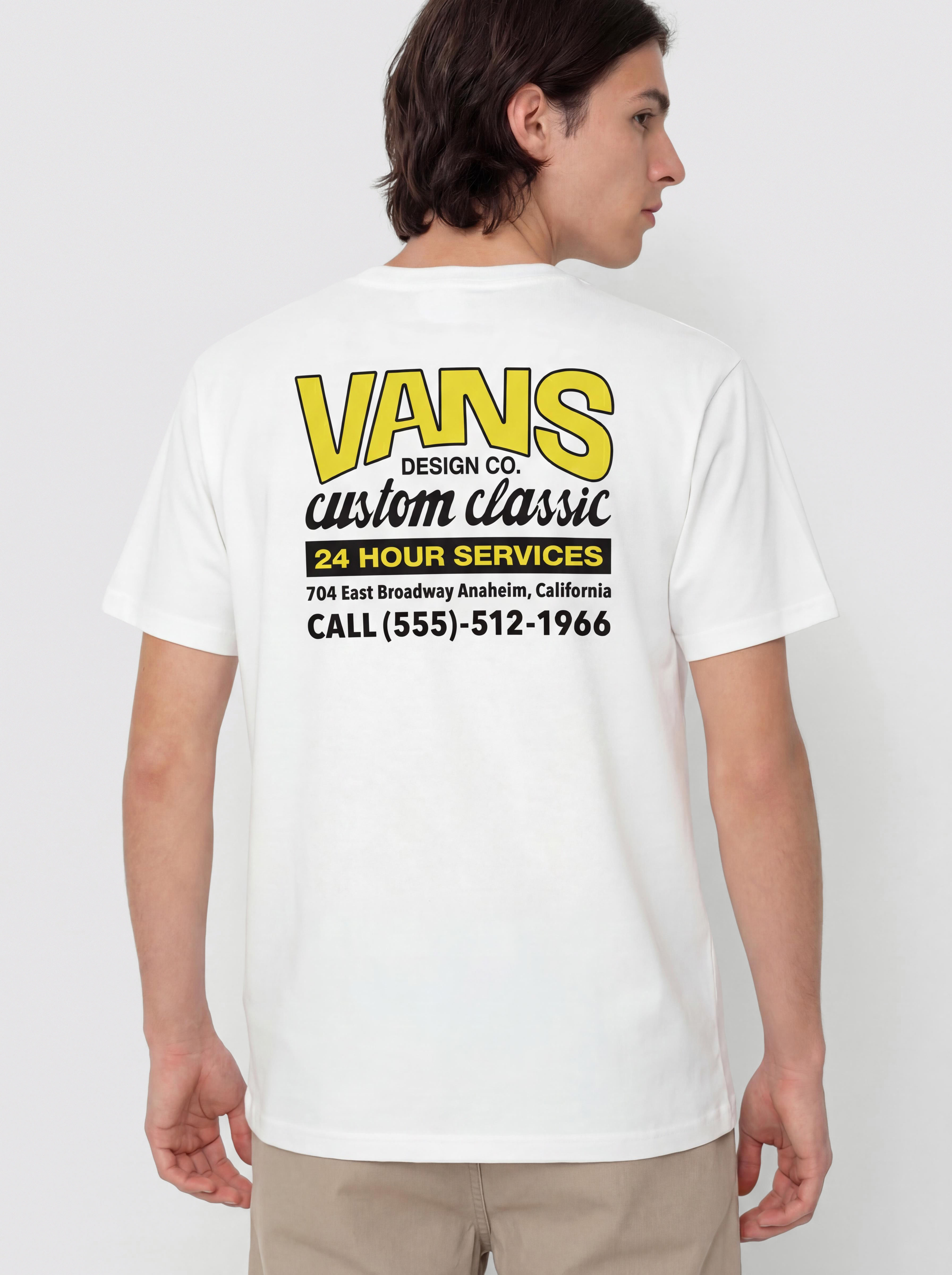 T-shirt Vans Shop Front (white/sunny yellow)