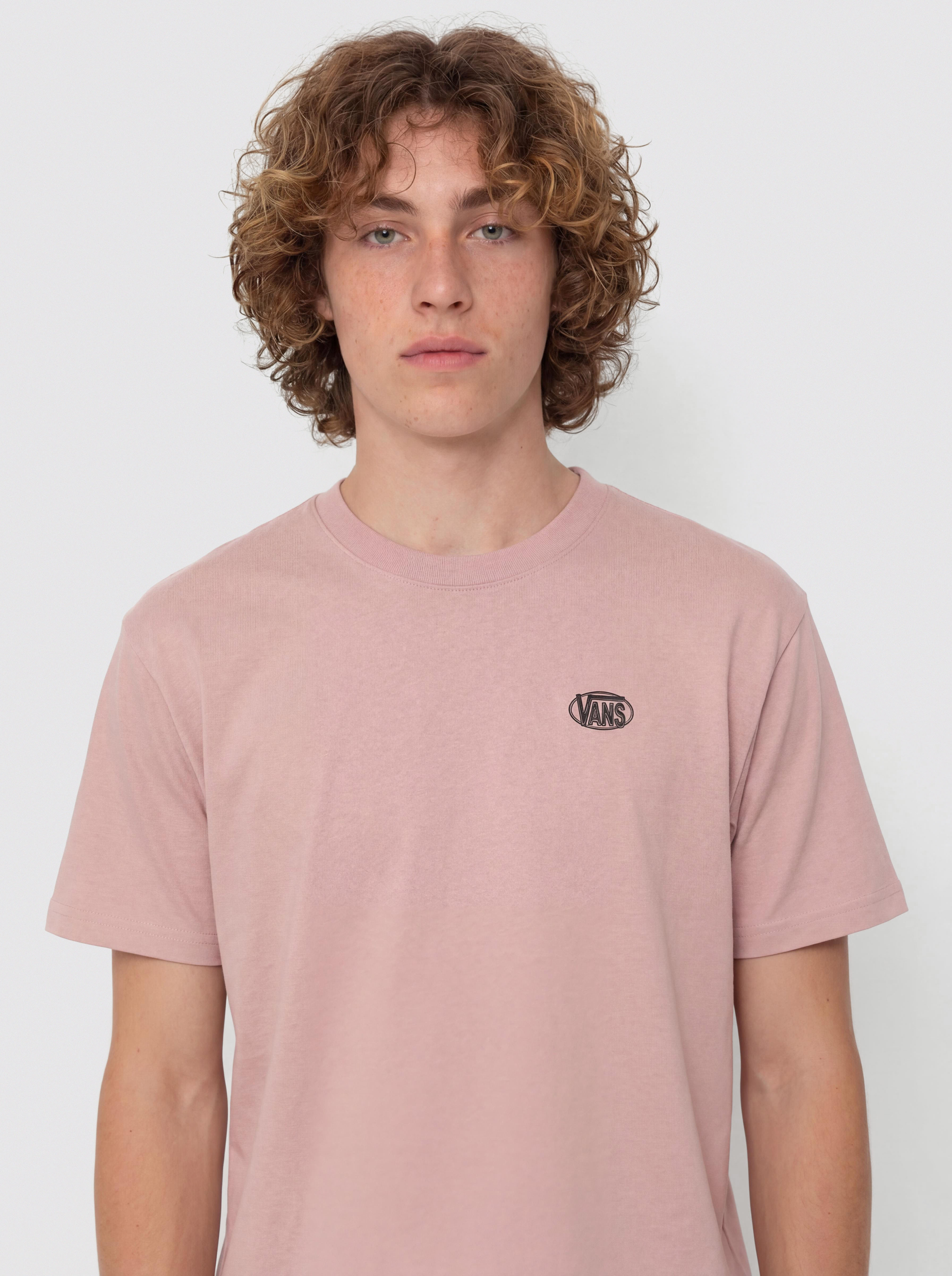 T-shirt Vans Oval Logo Loose (misty mauve)