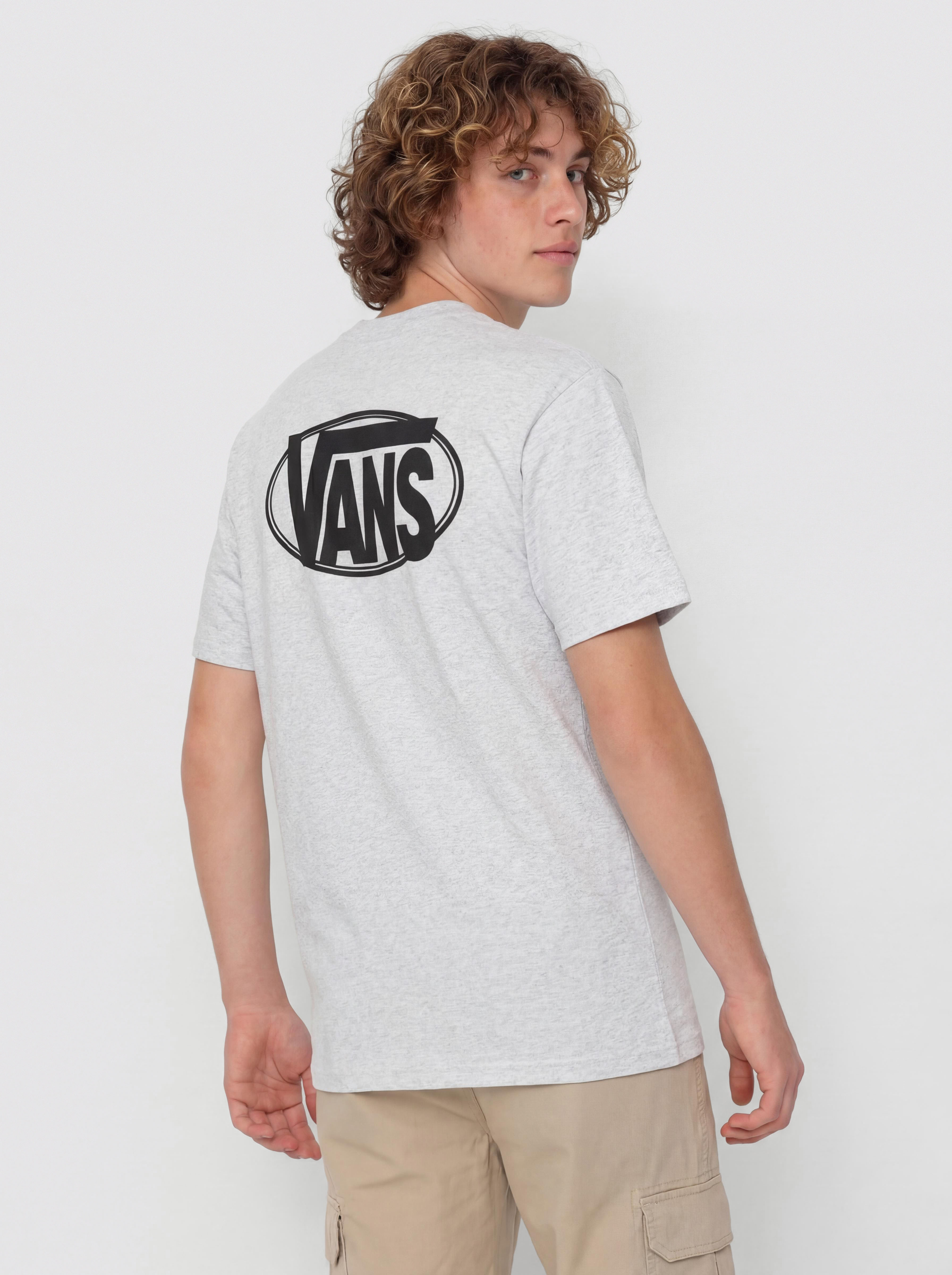 T-shirt Vans Oval Logo Loose (light grey heat)