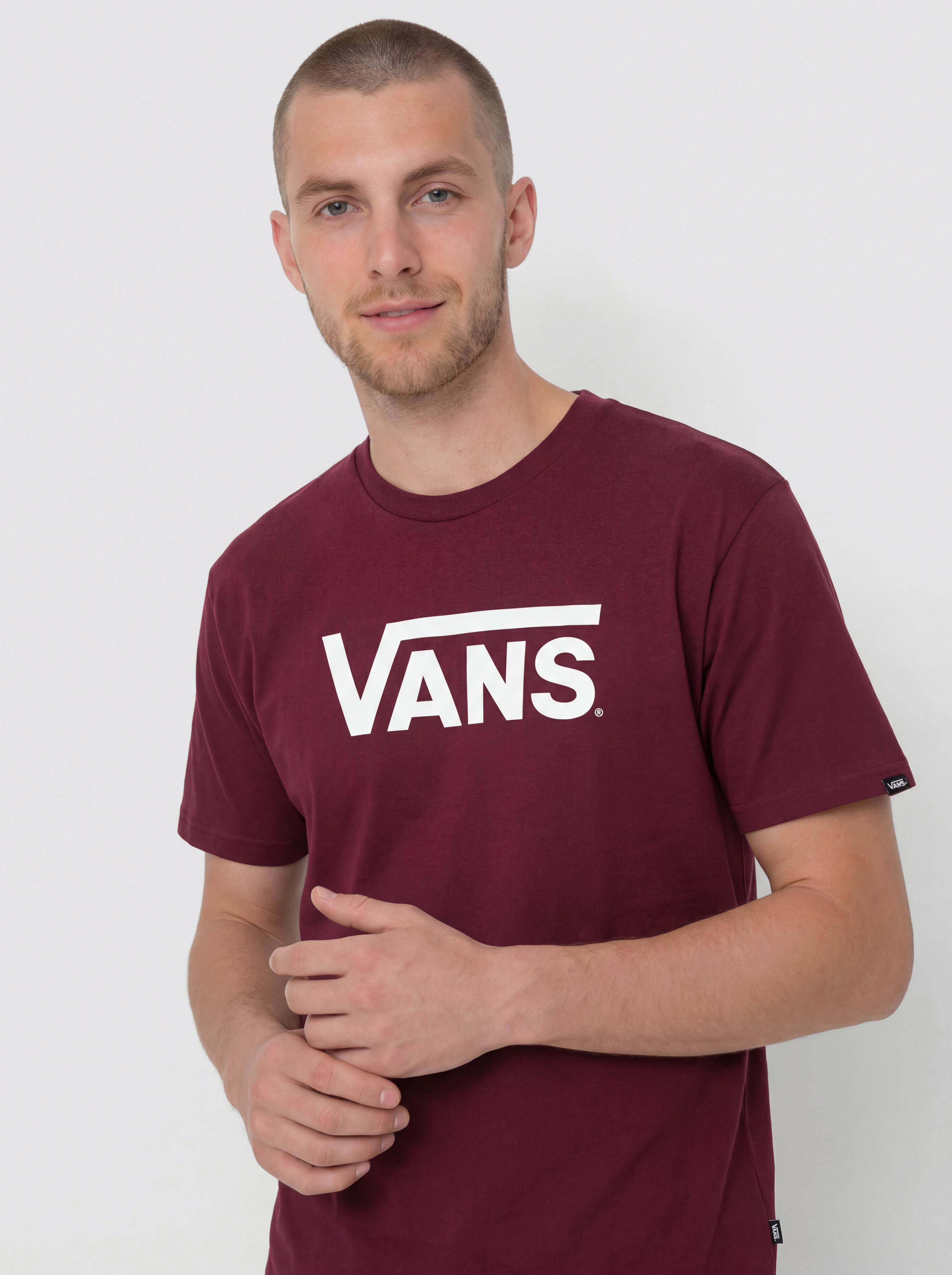 T-shirt Vans Classic (burgundy/white)