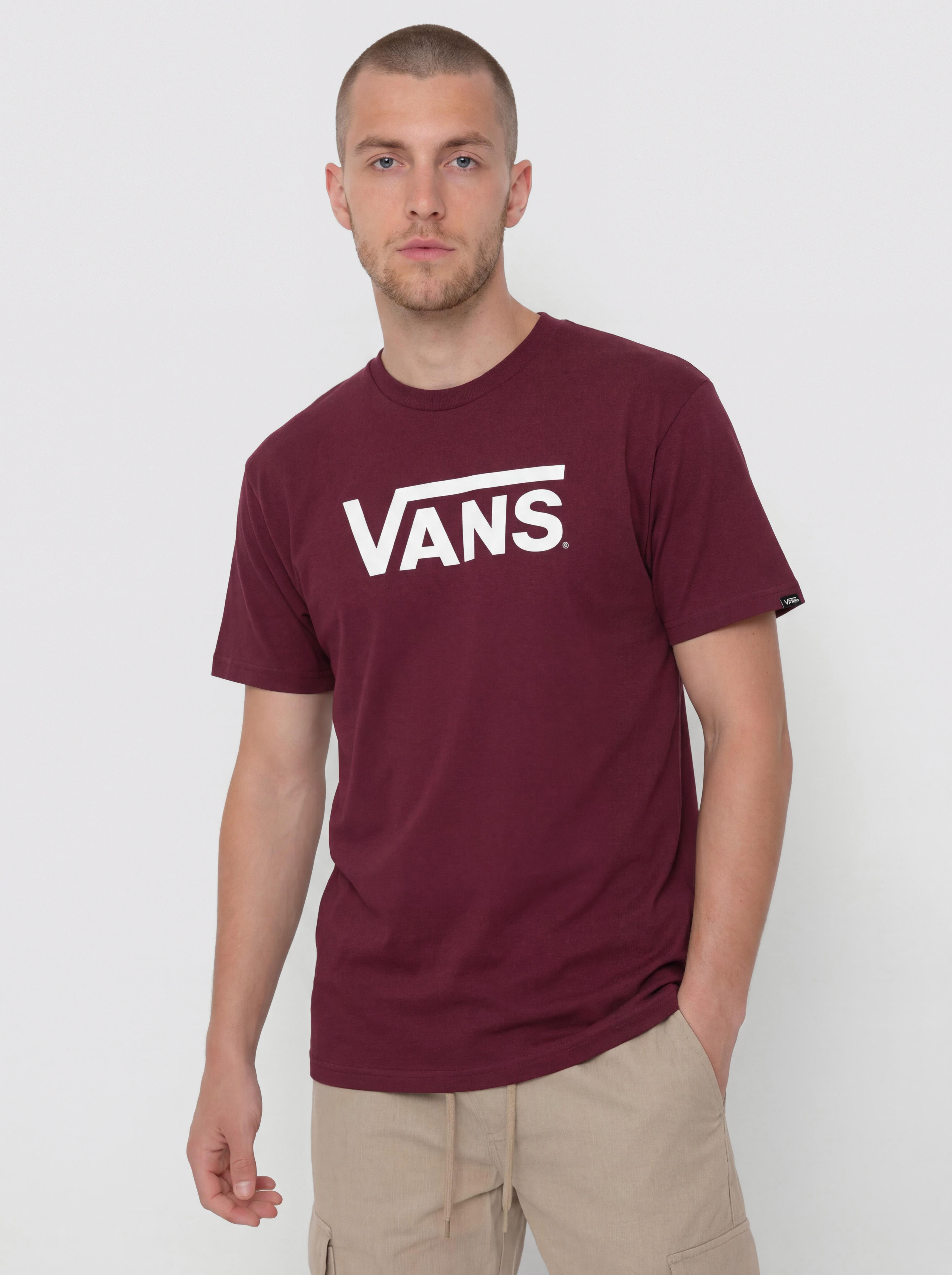 T-shirt Vans Classic (burgundy/white)