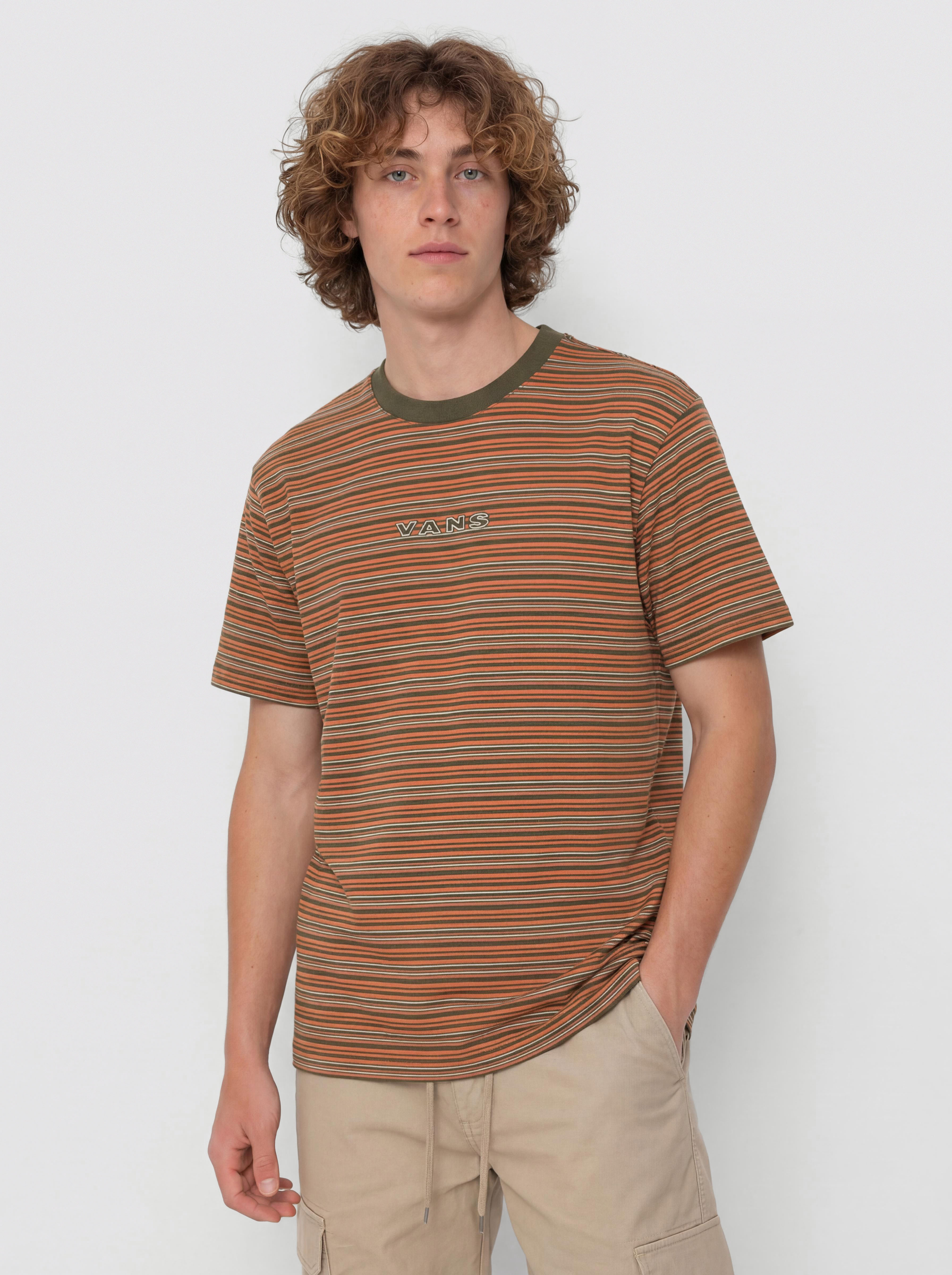 T-shirt Vans Cameron Stripe Knit (obsidian fern/l)