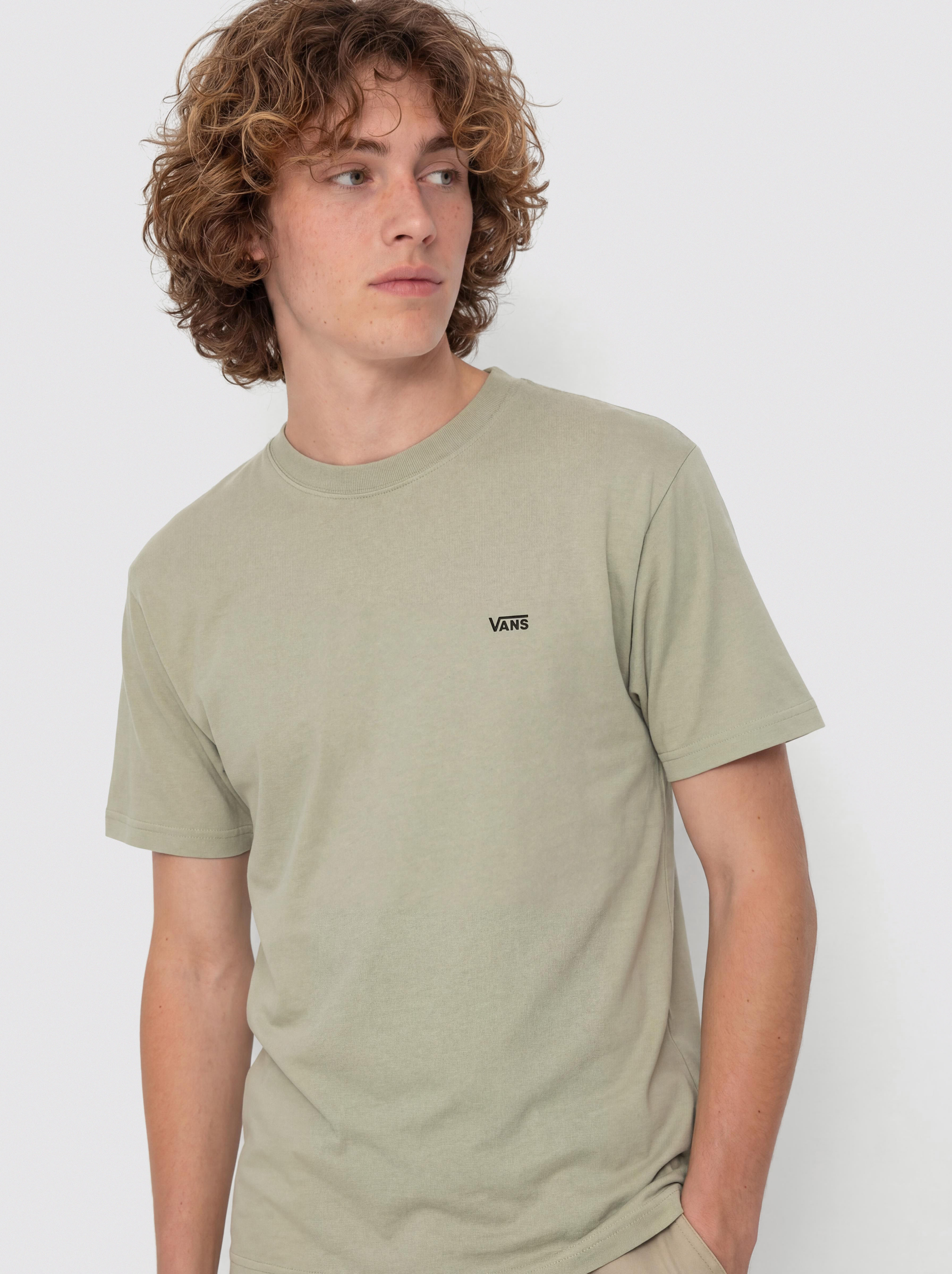 T-shirt Vans Left Chest (soft sage)