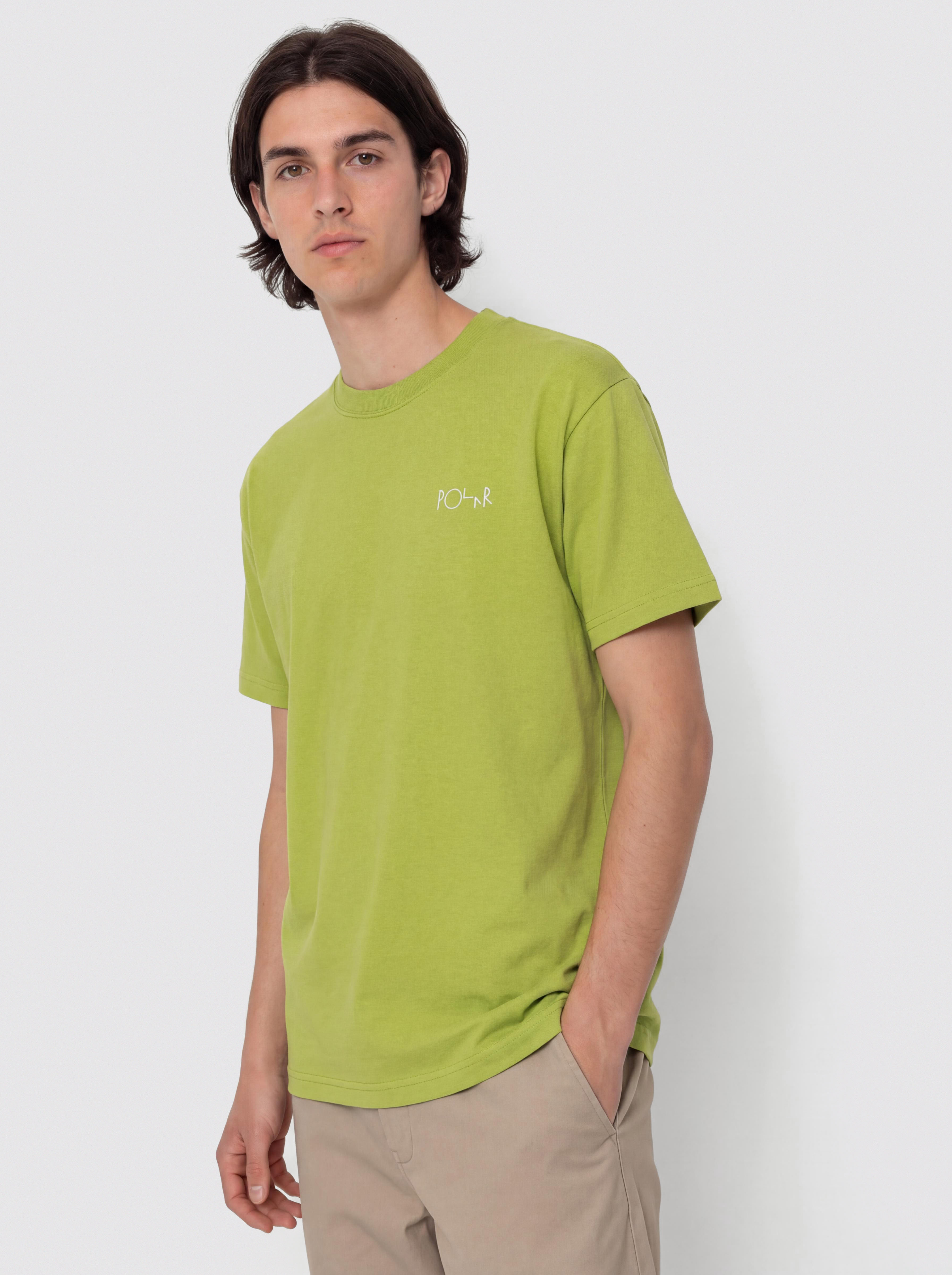 T-shirt Polar Skate Contrast Stroke Logo (peridot)