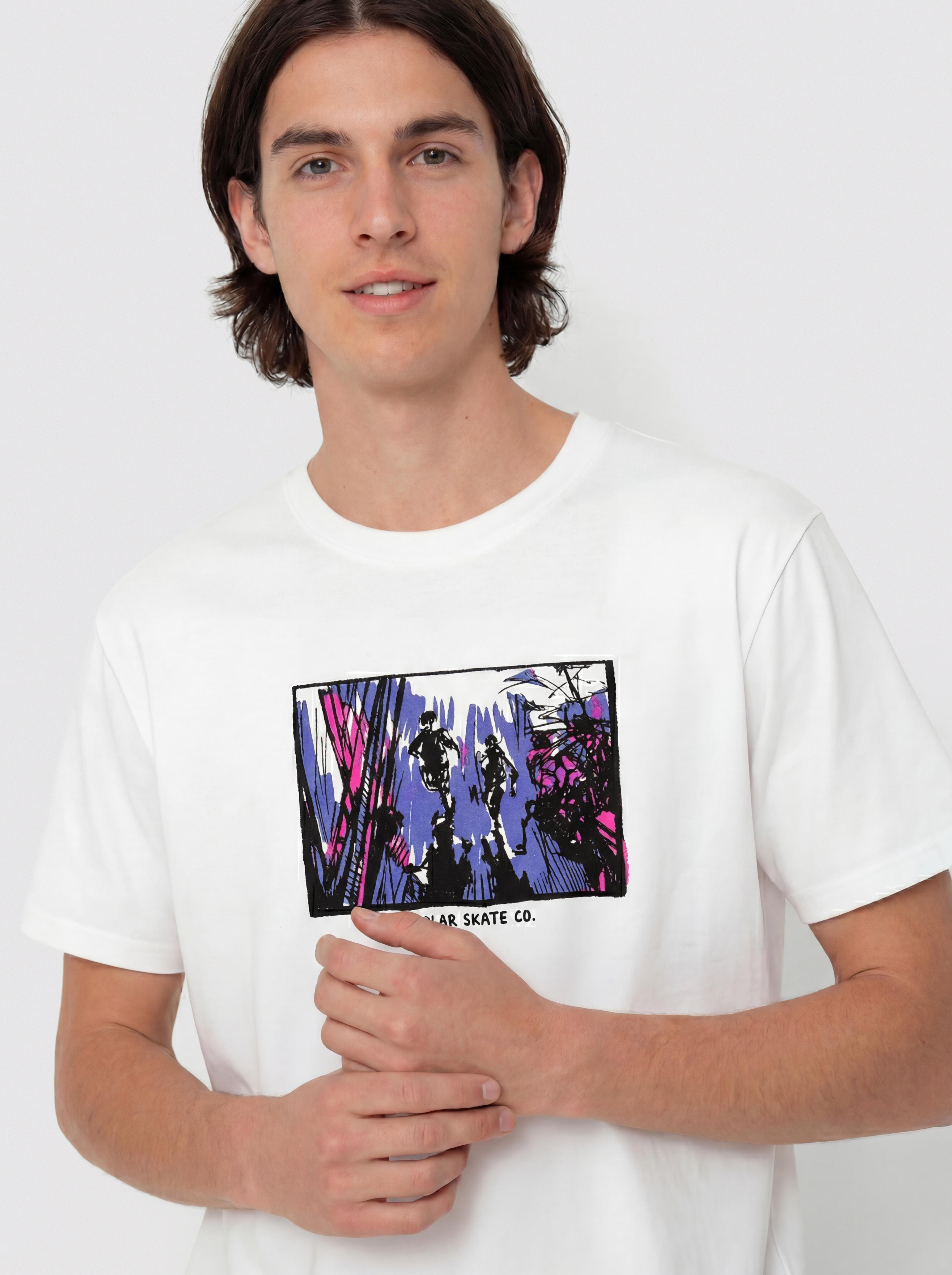 T-shirt Polar Skate Running (white)