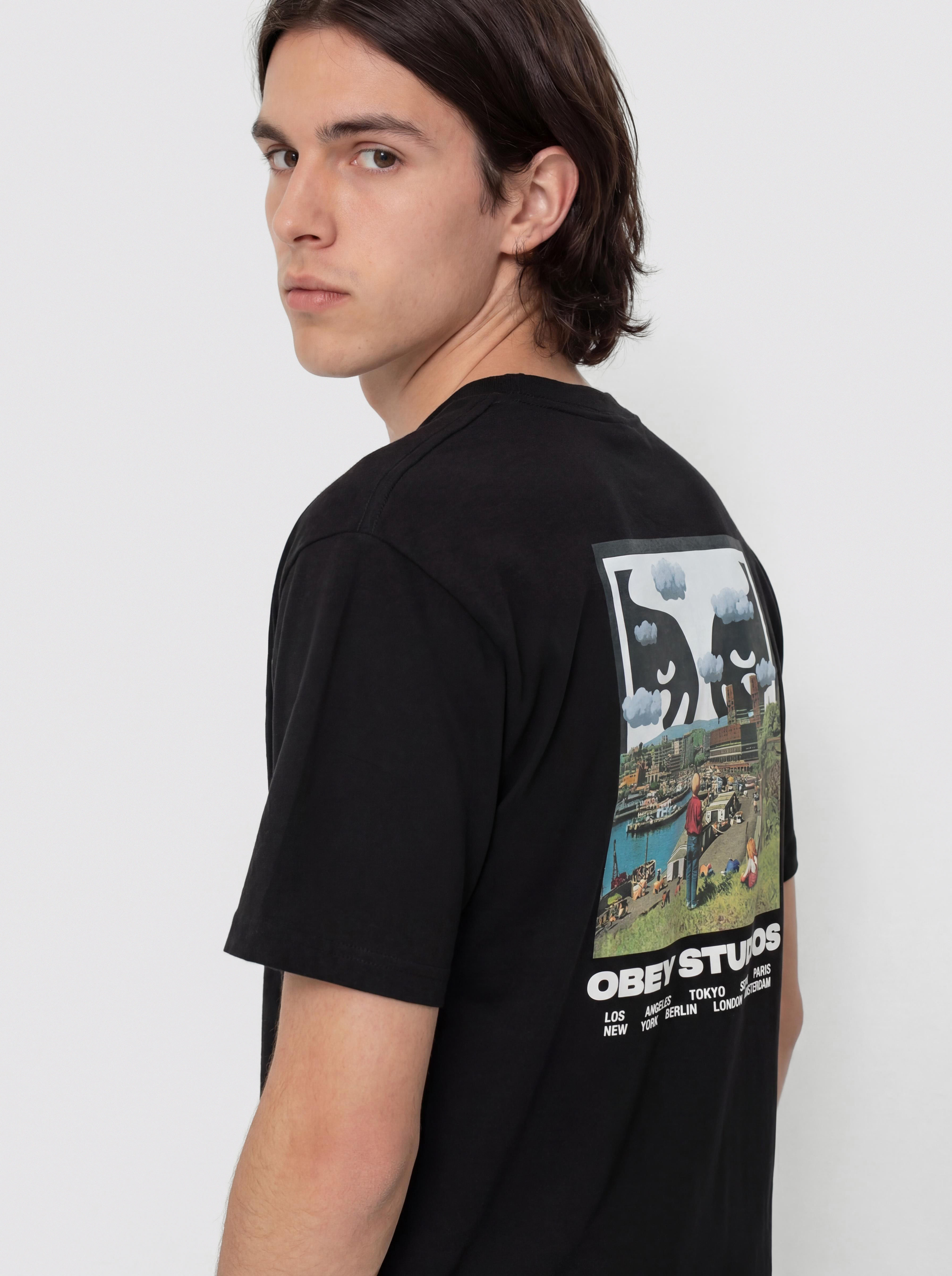 T-shirt OBEY Sky Face (black)