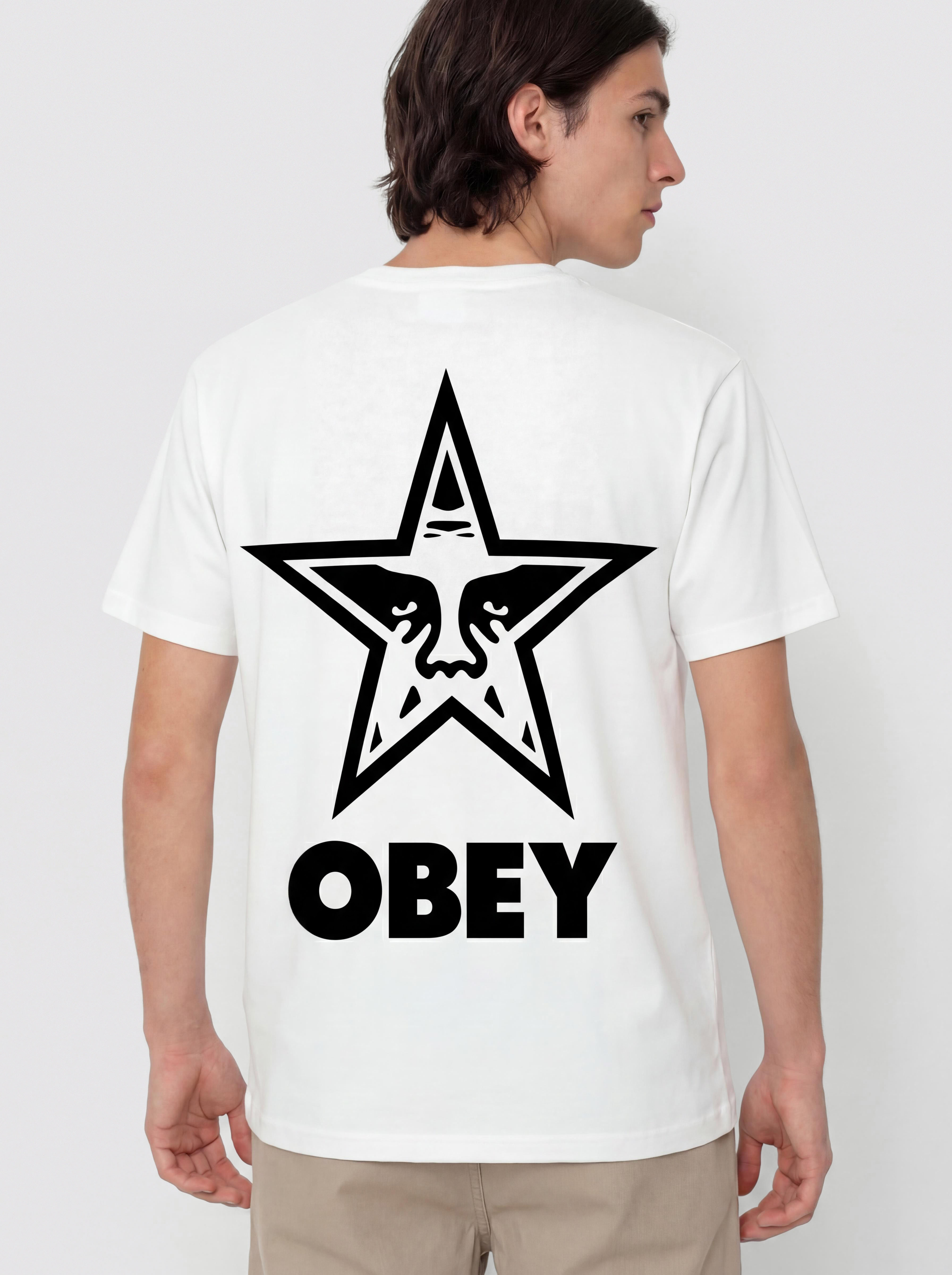 T-shirt OBEY Obey Bold Star (pigmnet vintage white)