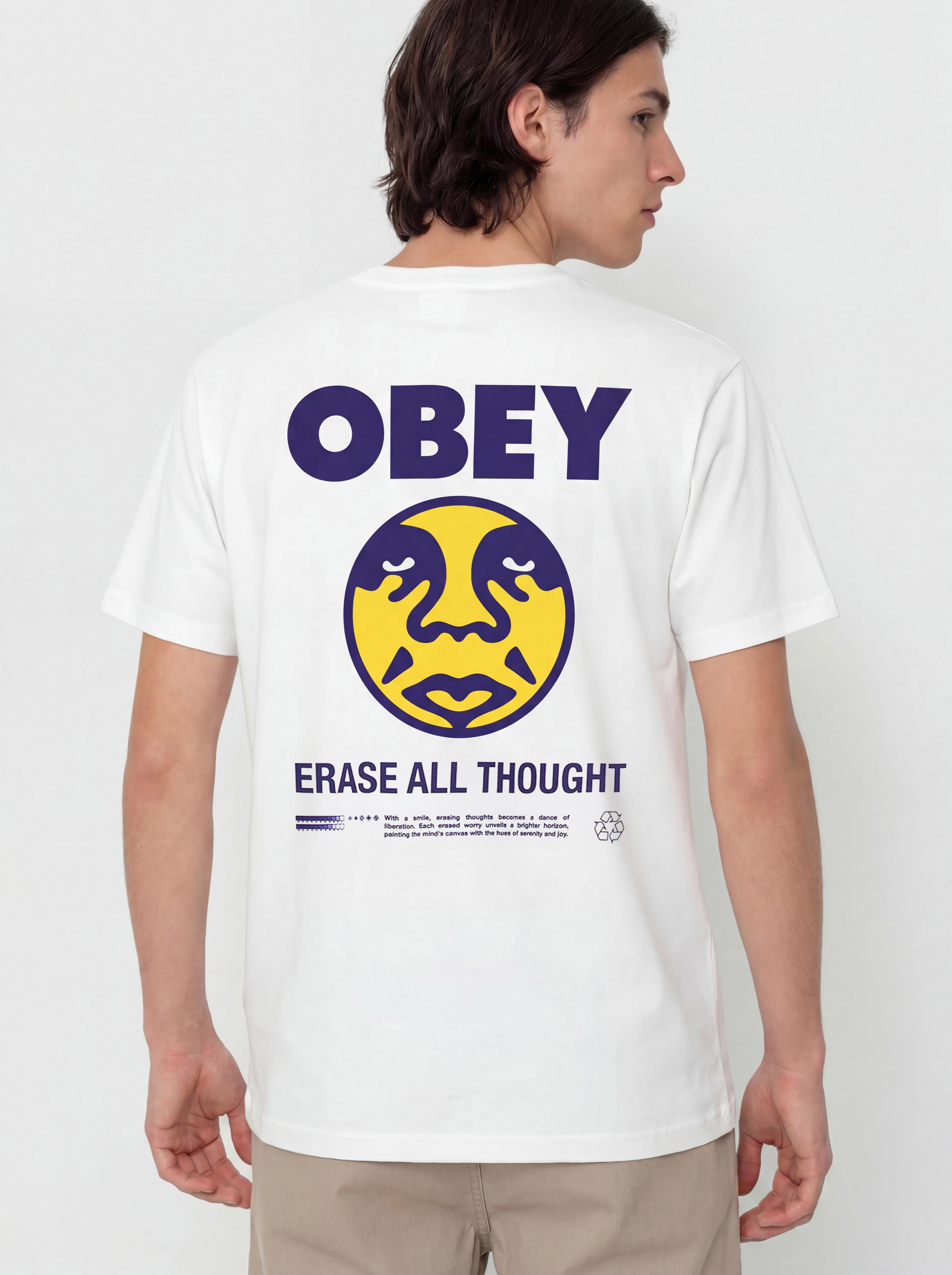 T-shirt OBEY Obey Erase All Thought (white)