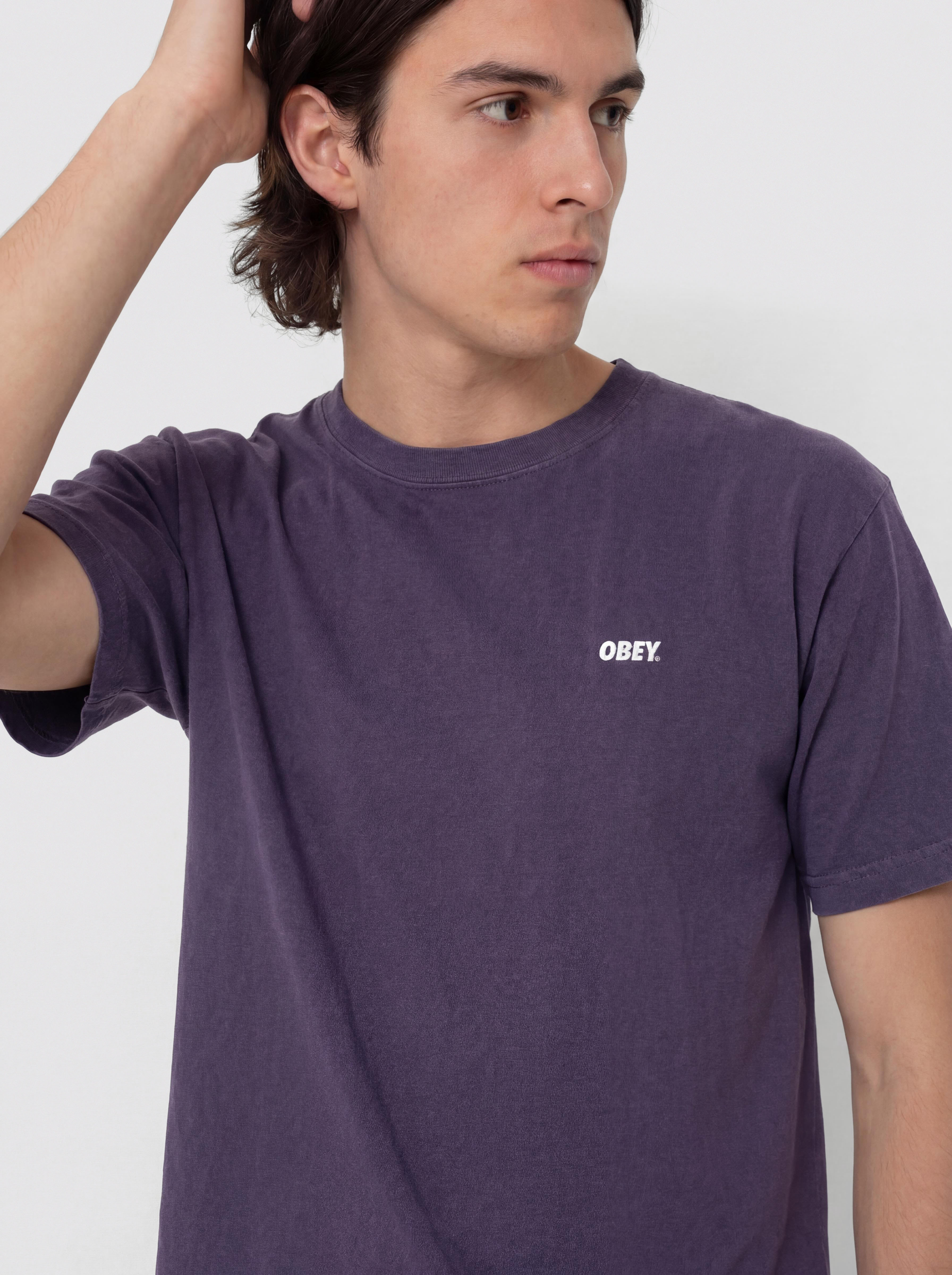 T-shirt OBEY Bold Icon Face (pigment purple velvet)